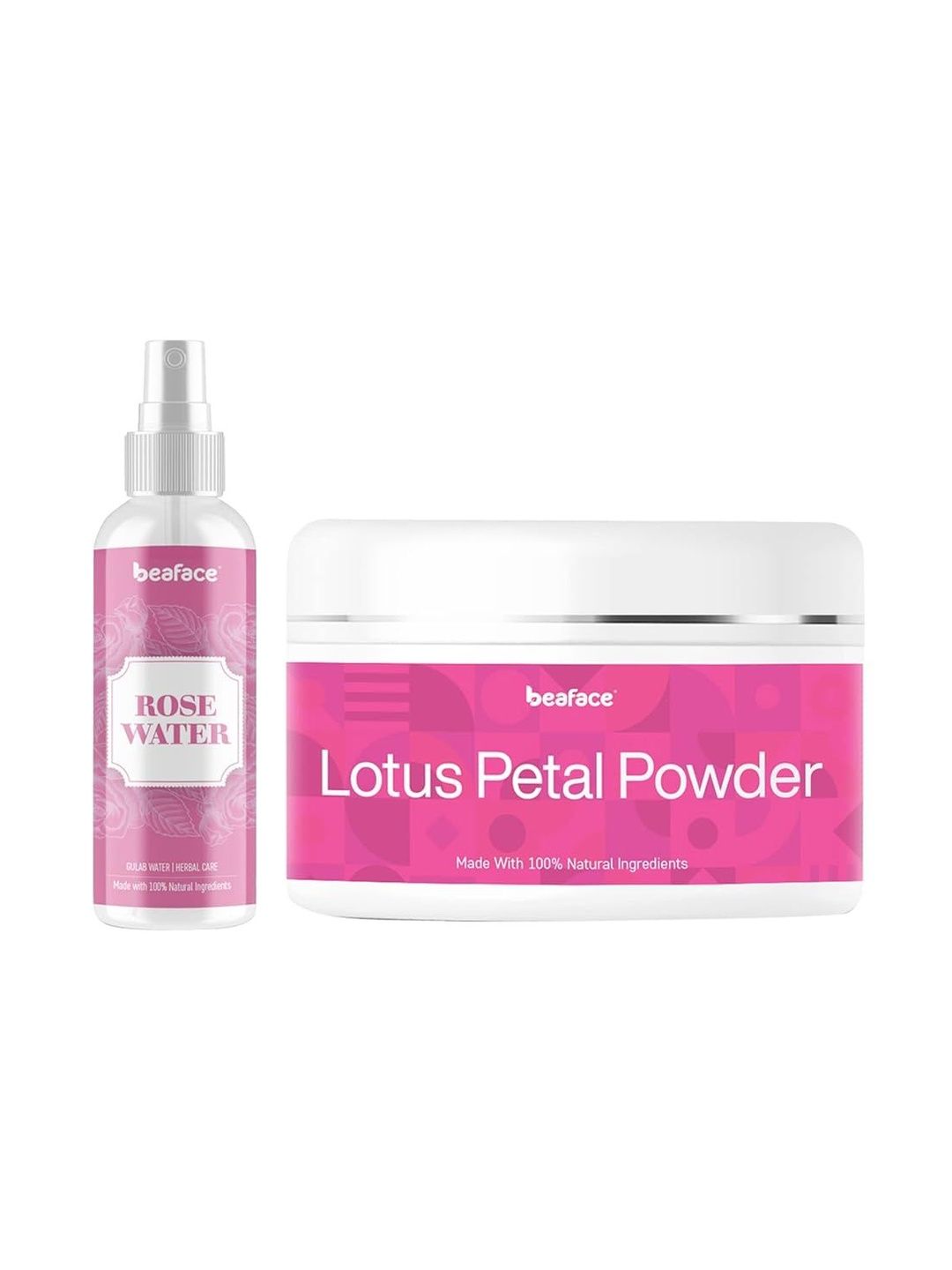 Beaface Set Of 2 Piece Rose Petal Powder Mask & Rosewater Spray - 100 g Each-image-44