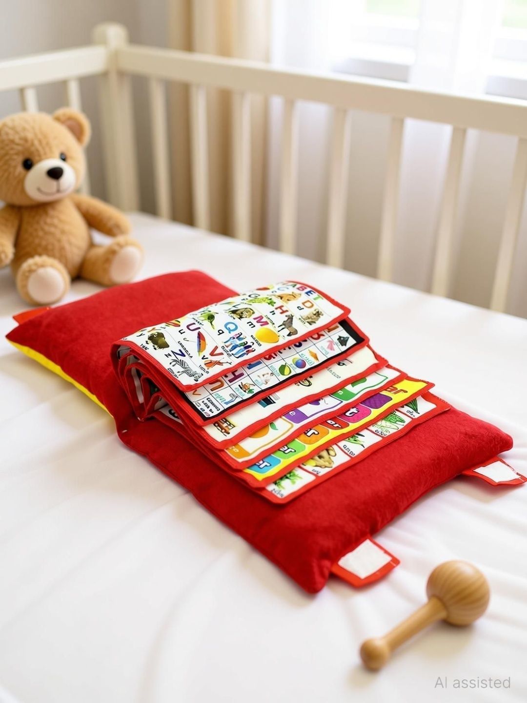MDZ ENTERPRISE Red Cotton Filled Cotton Sleep Pillow-picture-50