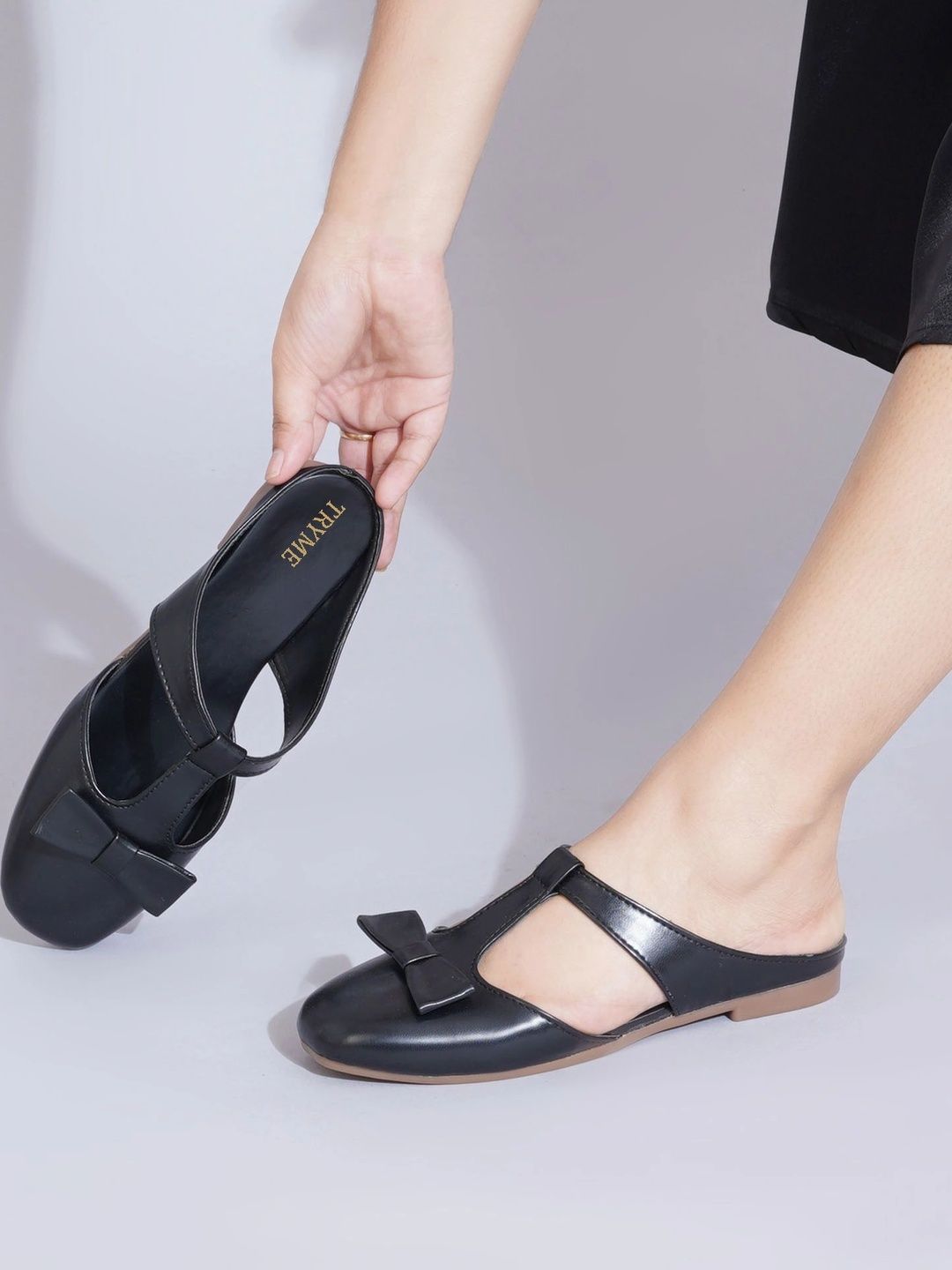 TRYME Women Mules with Bows Flats-picture-29