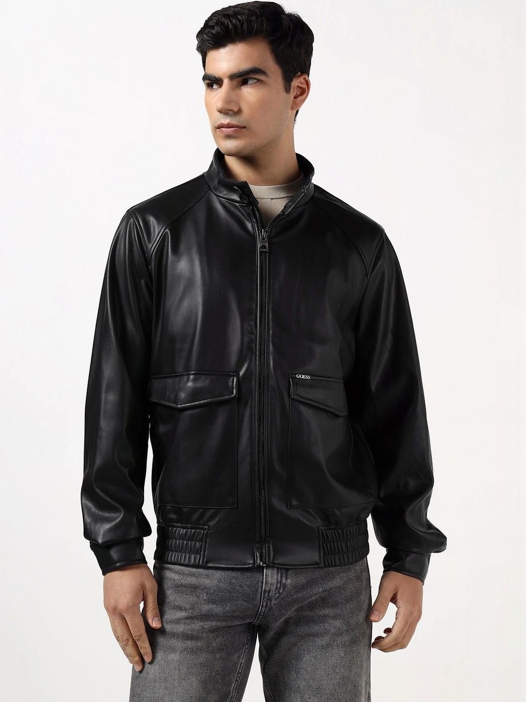 GUESS Men Lightweight Bomber Jacket