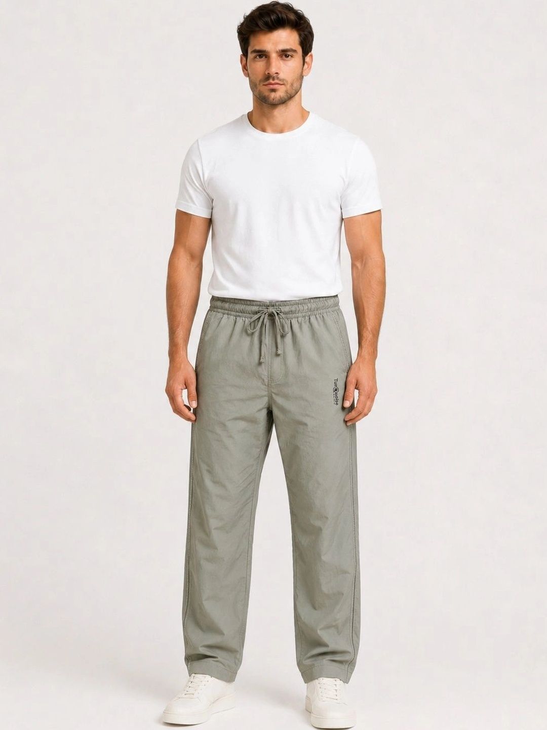 R.Code by The Roadster Life Co. Men Regular Fit Brand Logo Training Track Pants-picture-51
