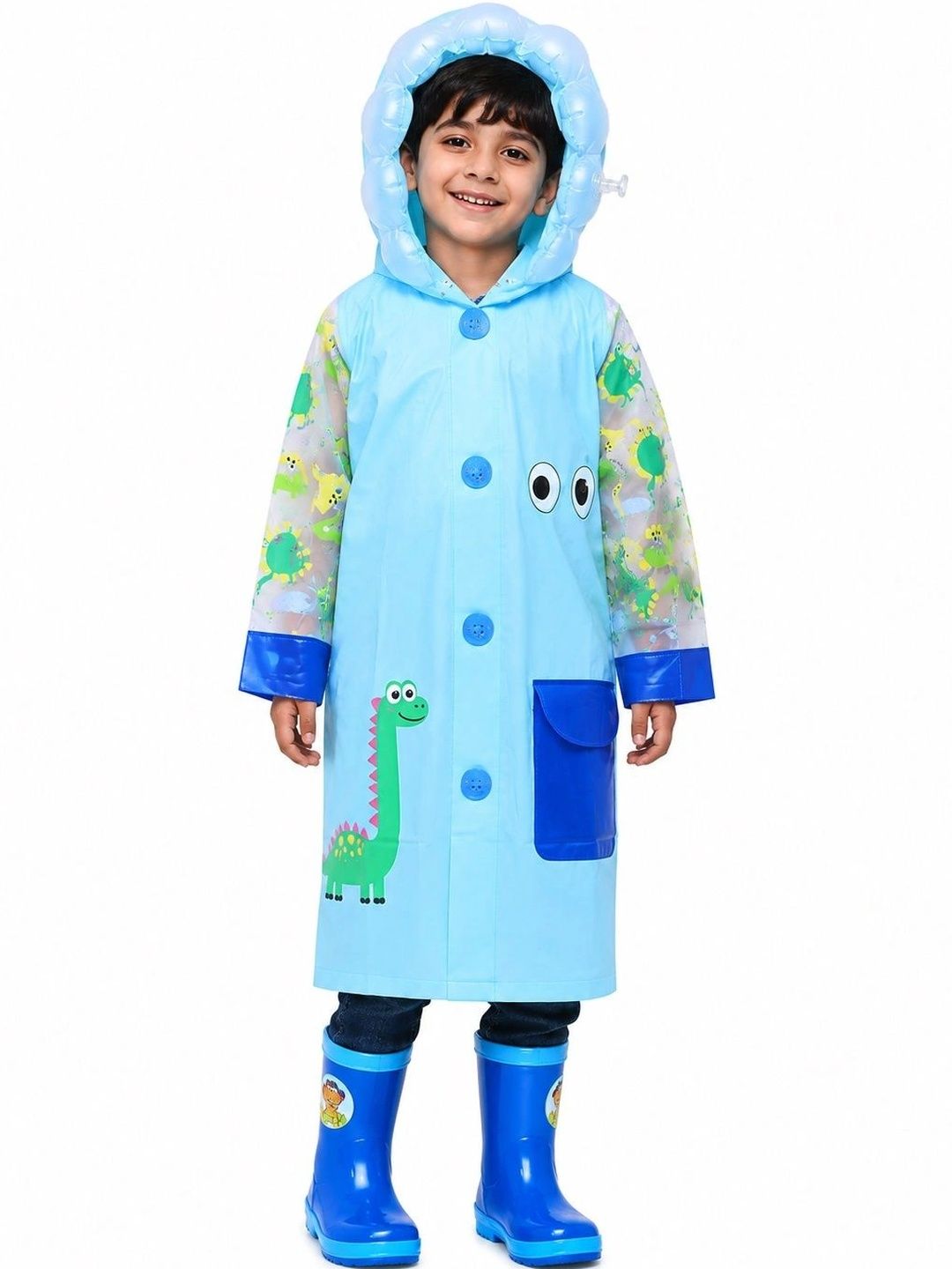 Zacharias Boys Printed Hooded Rain Jacket-picture-20