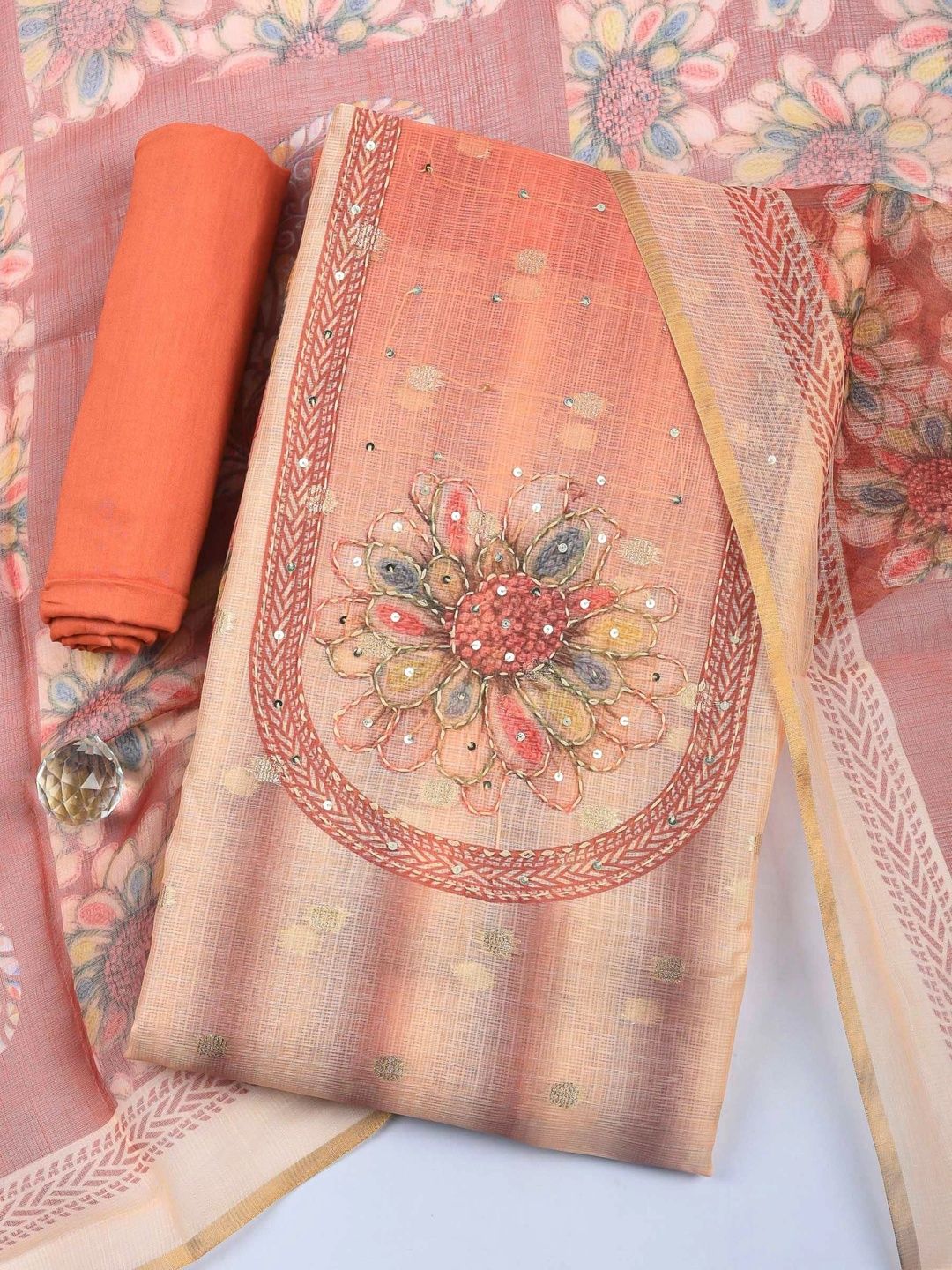 Meena Bazaar Printed Unstitched Dress Material-picture-39