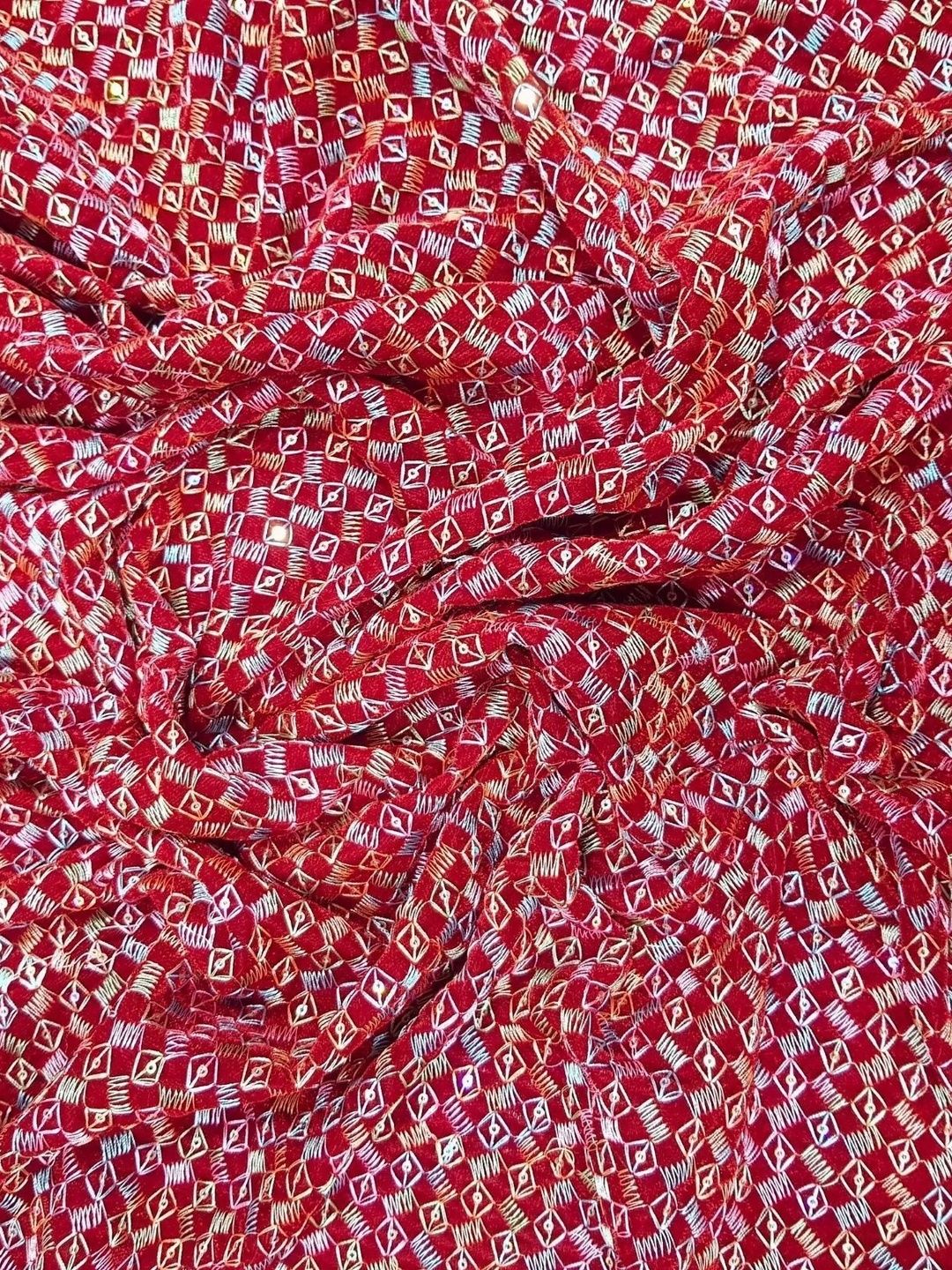 SEG Velvet Unstitched Dress Material-picture-0