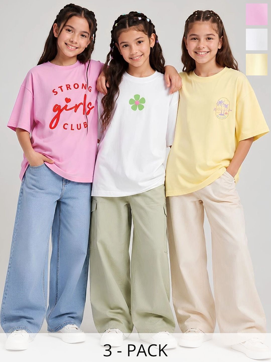 YAK YAK Girls 3 Printed T-shirt-picture-40