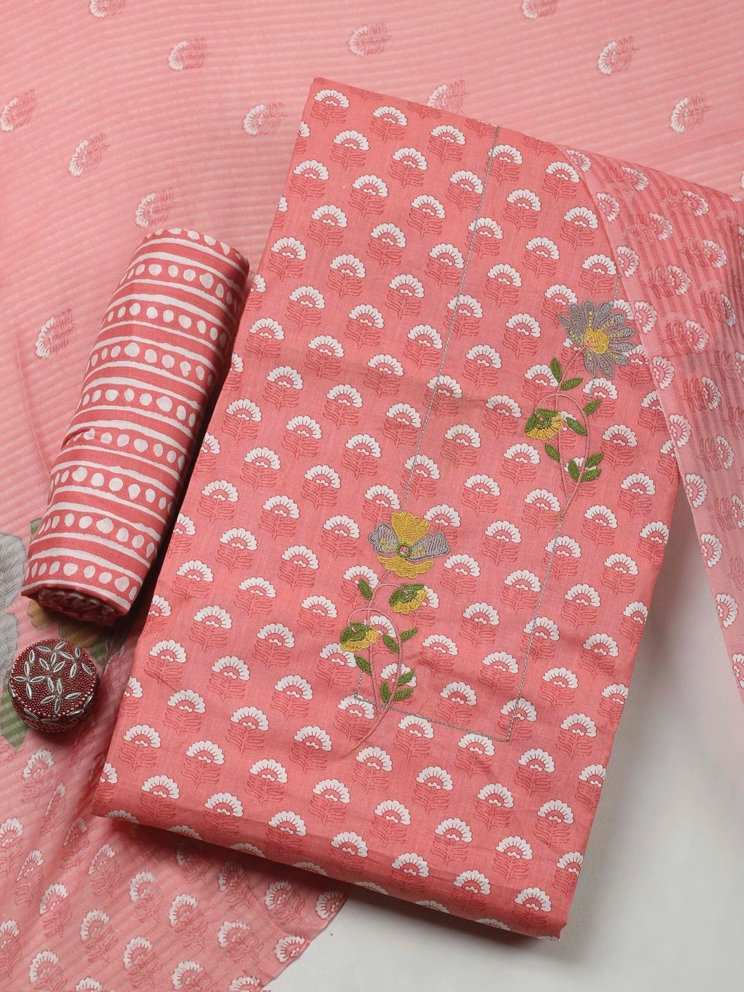 Meena Bazaar Printed Unstitched Dress Material-picture-20