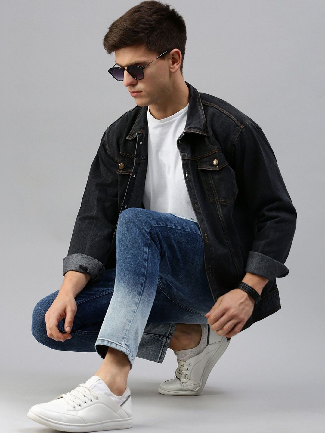 Kaali Peeli Men Denim Jacket