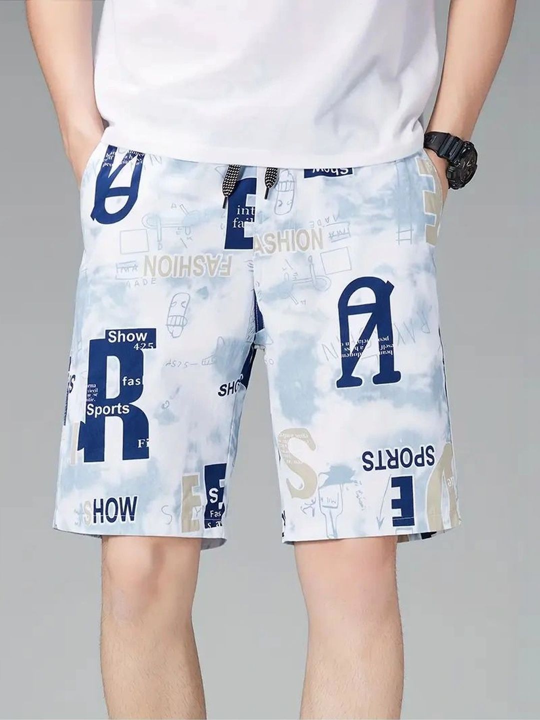 BAESD Men Typography Printed Shorts-picture-54