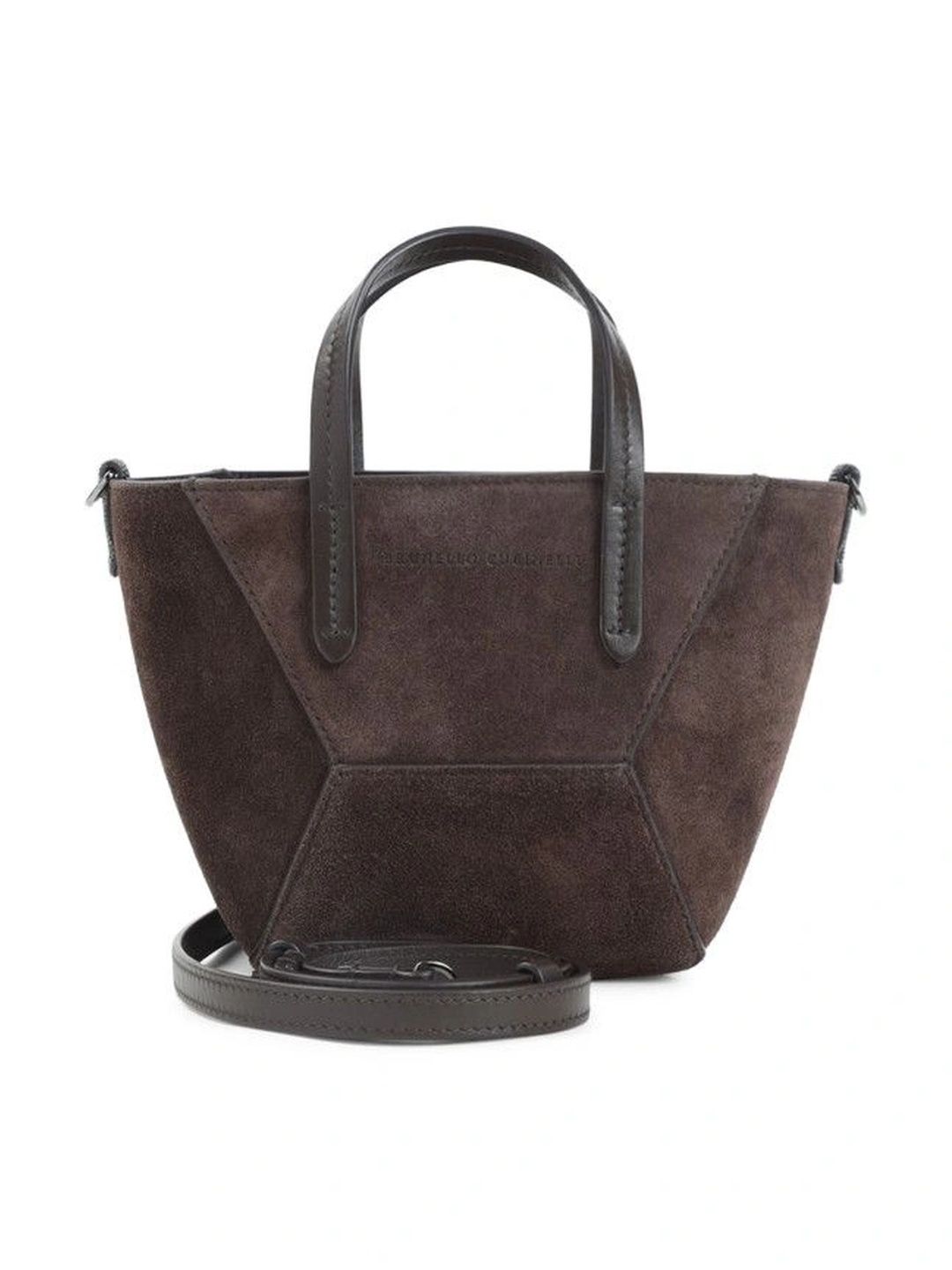 Brunello Cucinelli Dark Brown BC Duo Mini Tote-picture-57