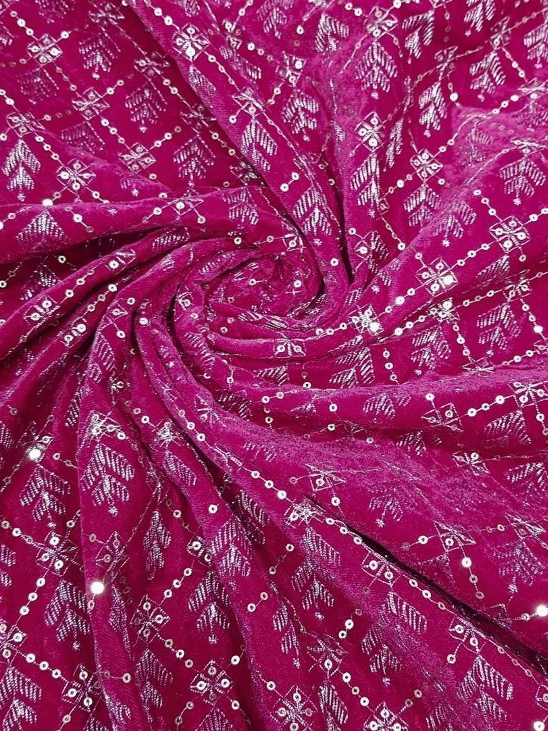 SEG Velvet Unstitched Dress Material-picture-2