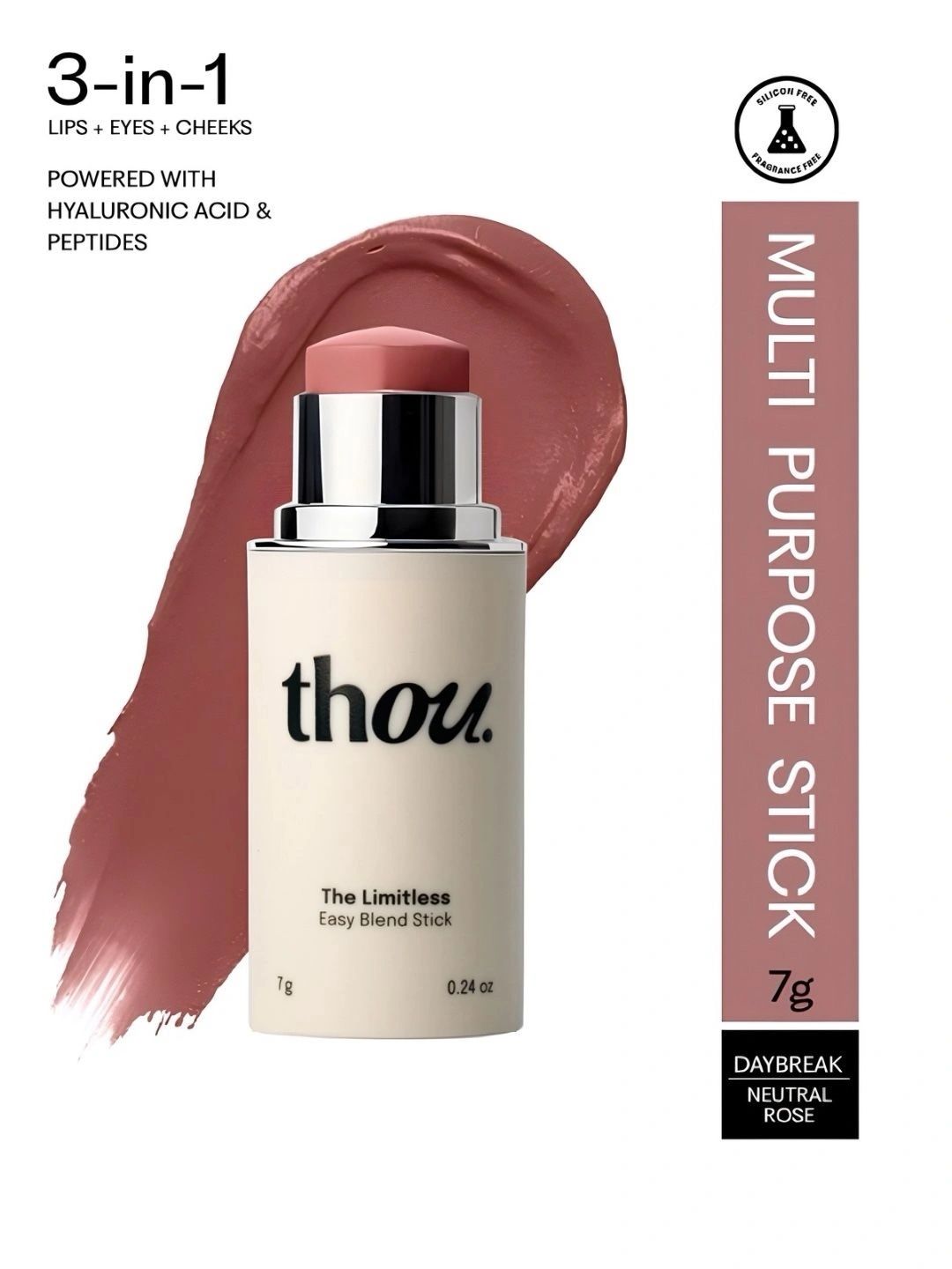 Thou The Limitless Easy Blend Blush Stick - 7 g - Neutral Rose-picture-33