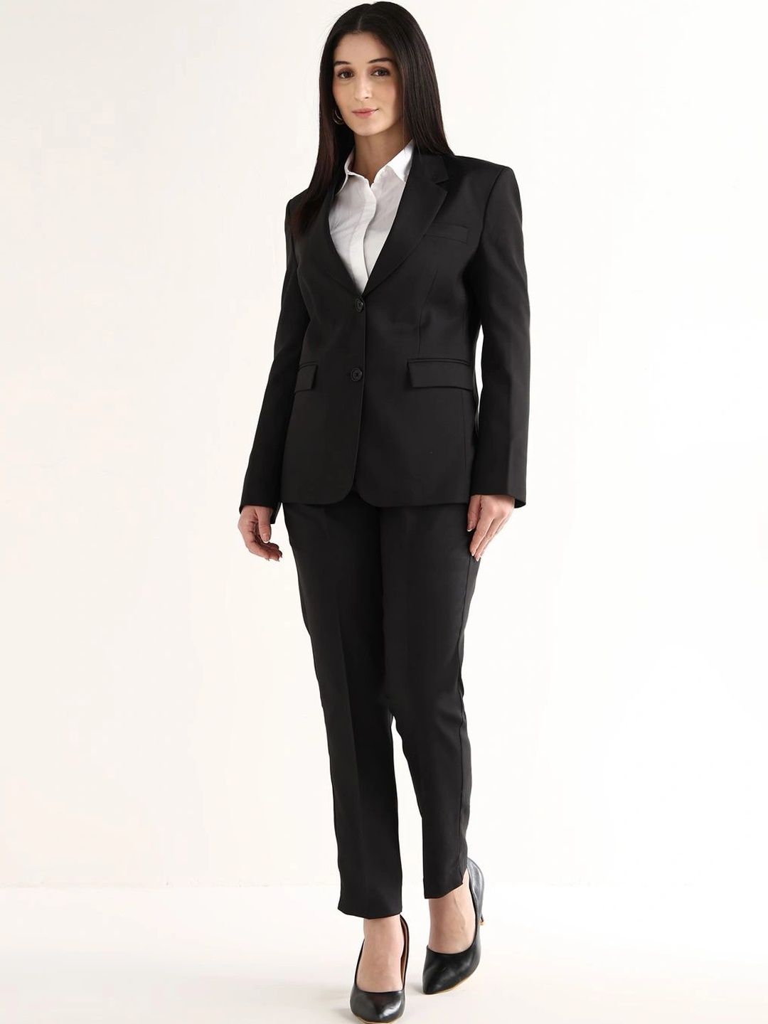 Hancock Notched Lapel Single-Breasted Slim Fit Blazers-picture-29