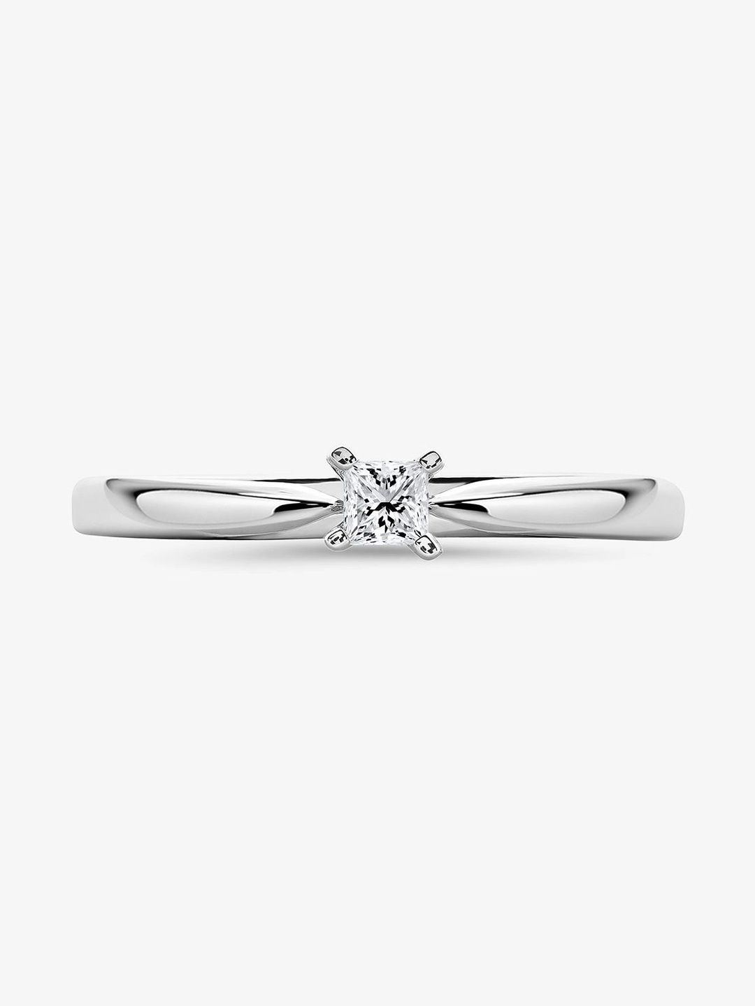 Keemti Timeless Princess Cut Lab Grown Diamond Ring - 0.11 CT-2.35g-image-35