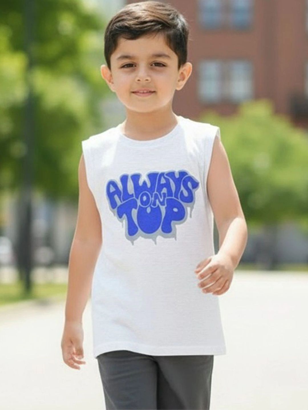 FABROYZ Boys Typography Printed Pure Cotton T-shirt-picture-43