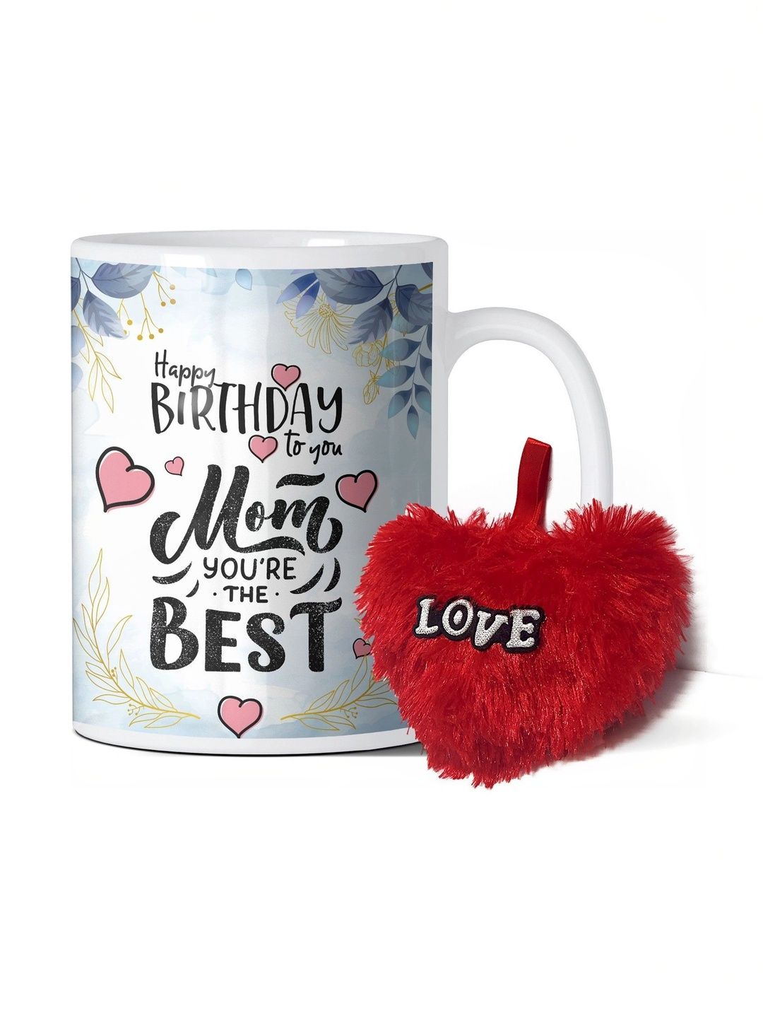 GIFT MY PASSION 2-Pcs White & Red Birthday Mug & Pillow Gift Set-image-39