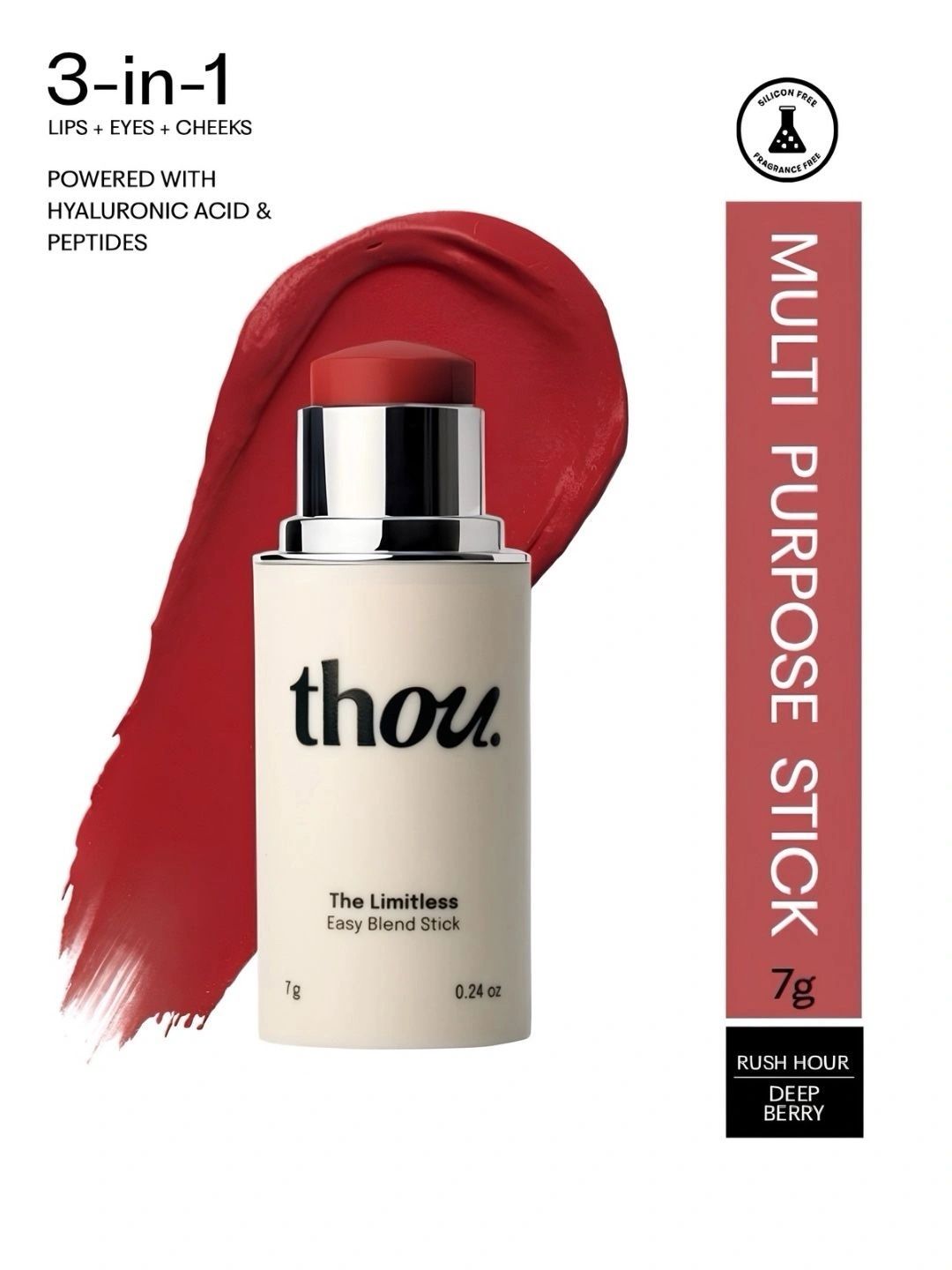 Thou The Limitless Easy Blend Blush Stick - 7 g - Deep Berry-picture-19