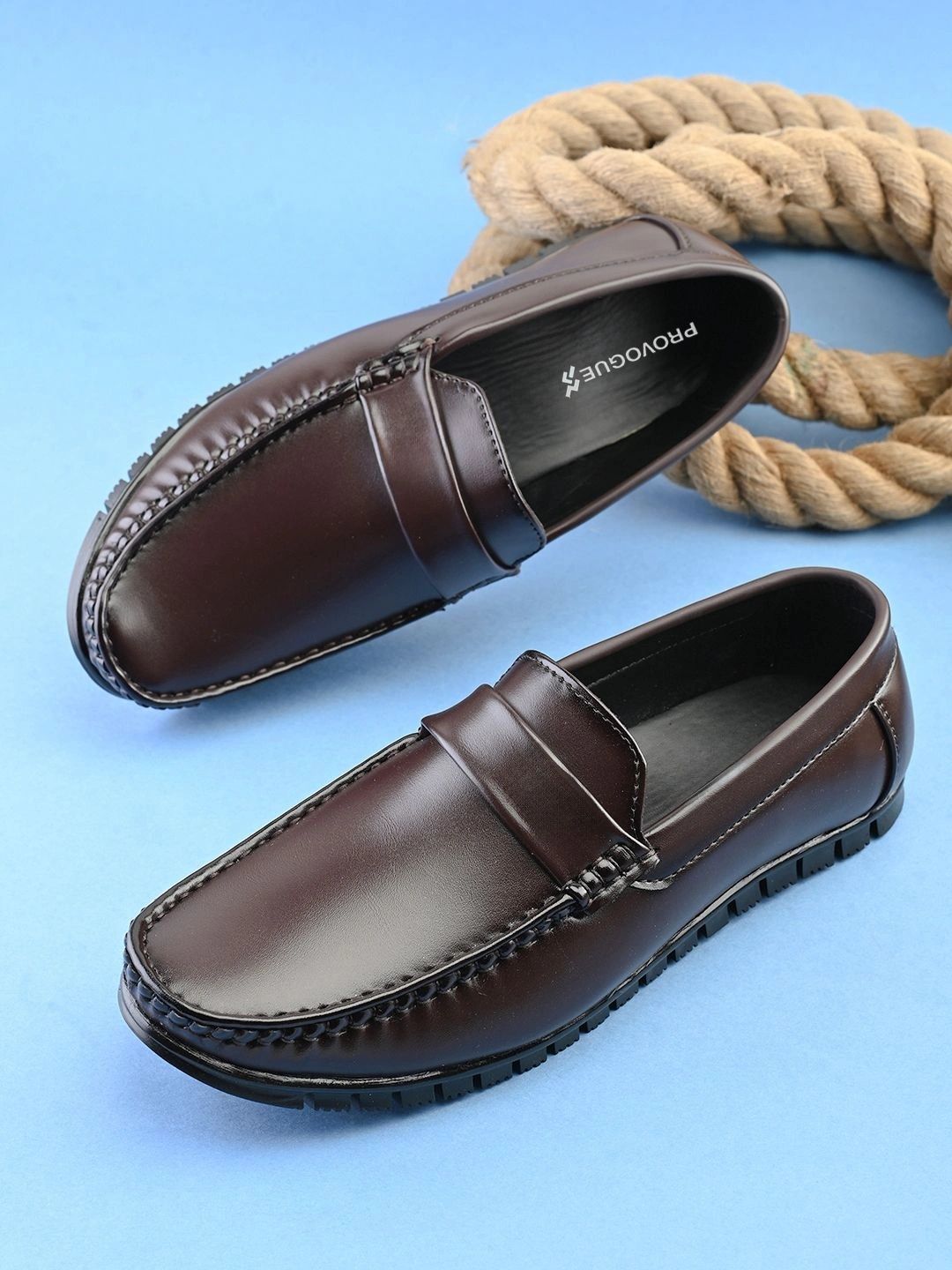 Provogue Men Round Toe Slip-On Formal Loafers Shoes-picture-32