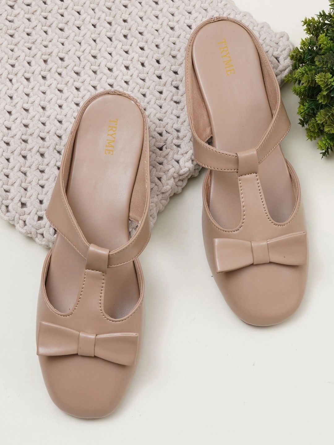Try Me Women Mules with Bows Flats-image-29