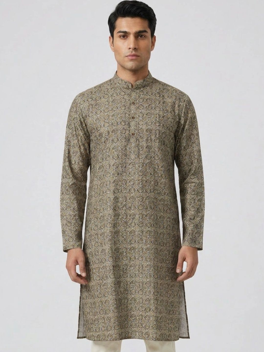 Sanman Ethnix by Raymond Men Ethnic Motifs Printed Kurta-picture-23