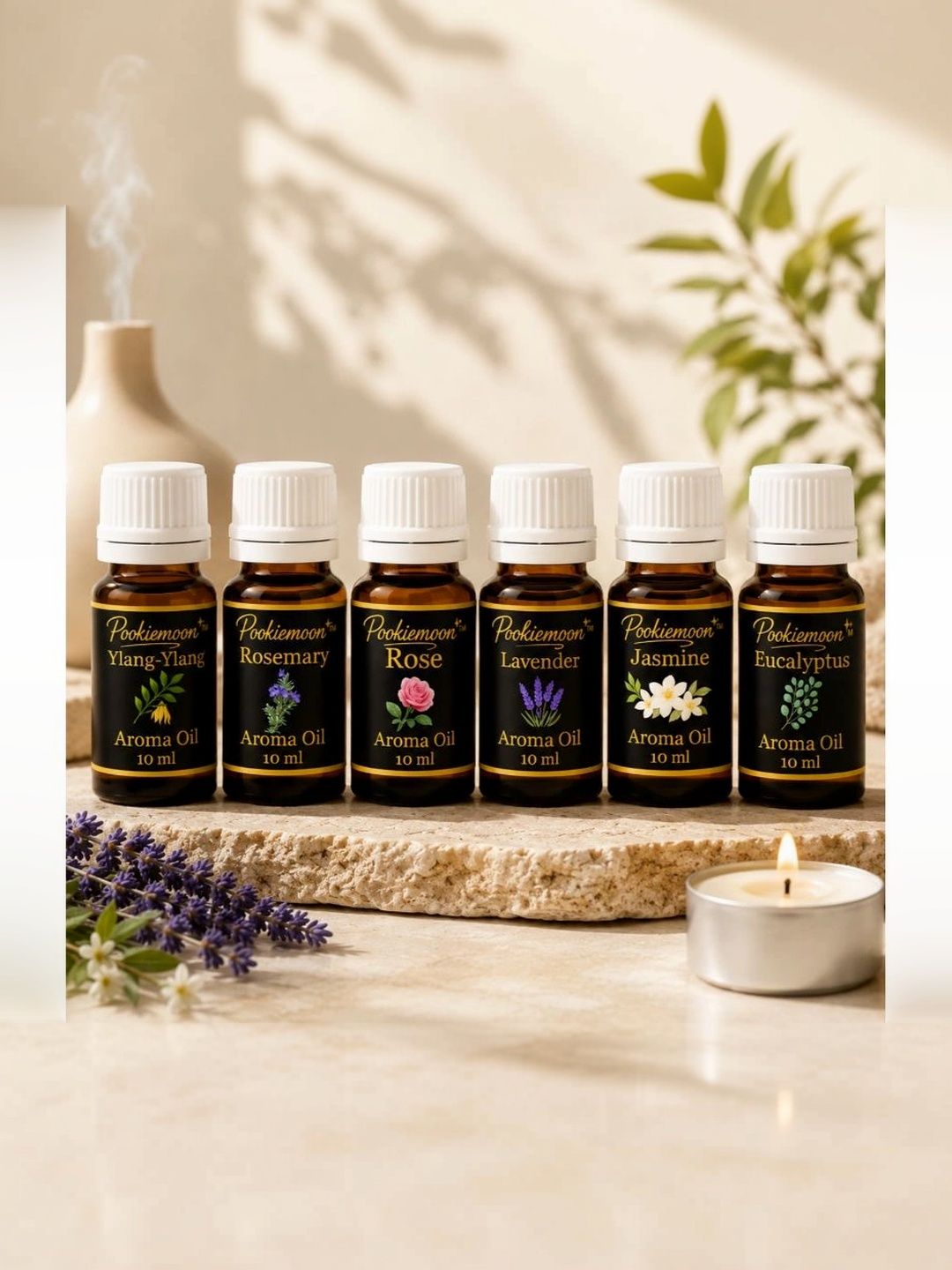 POOKIEMOON 6-Pcs Brown & Lavender Long Lasting Aroma Oils 60ml-picture-58
