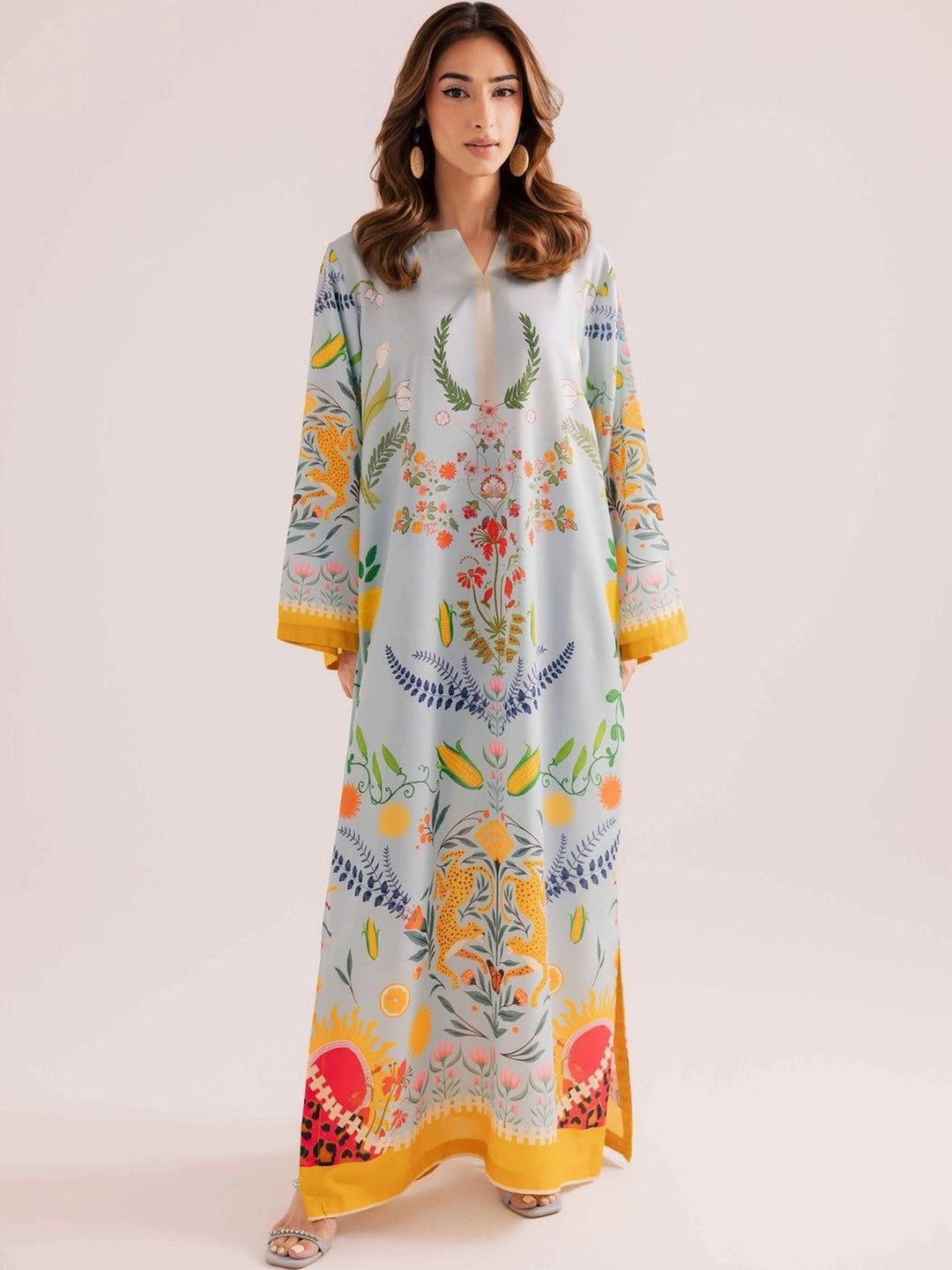 Stenfia Floral Print Crepe Maxi Dress-picture-24
