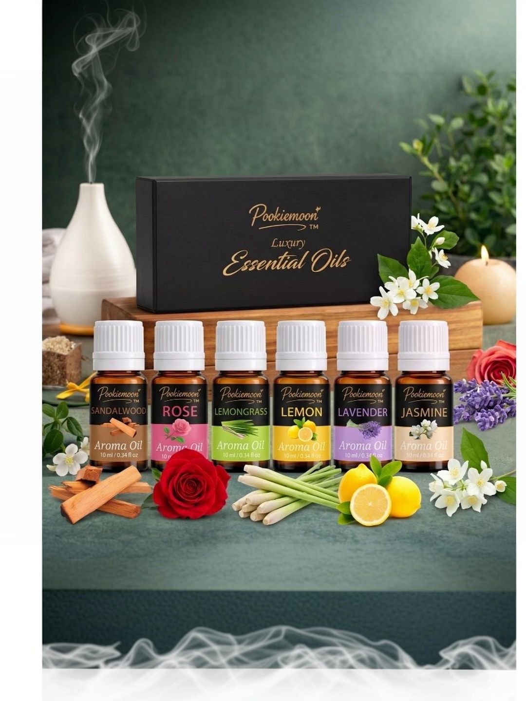 POOKIEMOON 6-Pcs Brown Long Lasting Aroma Oils 60ml-picture-26
