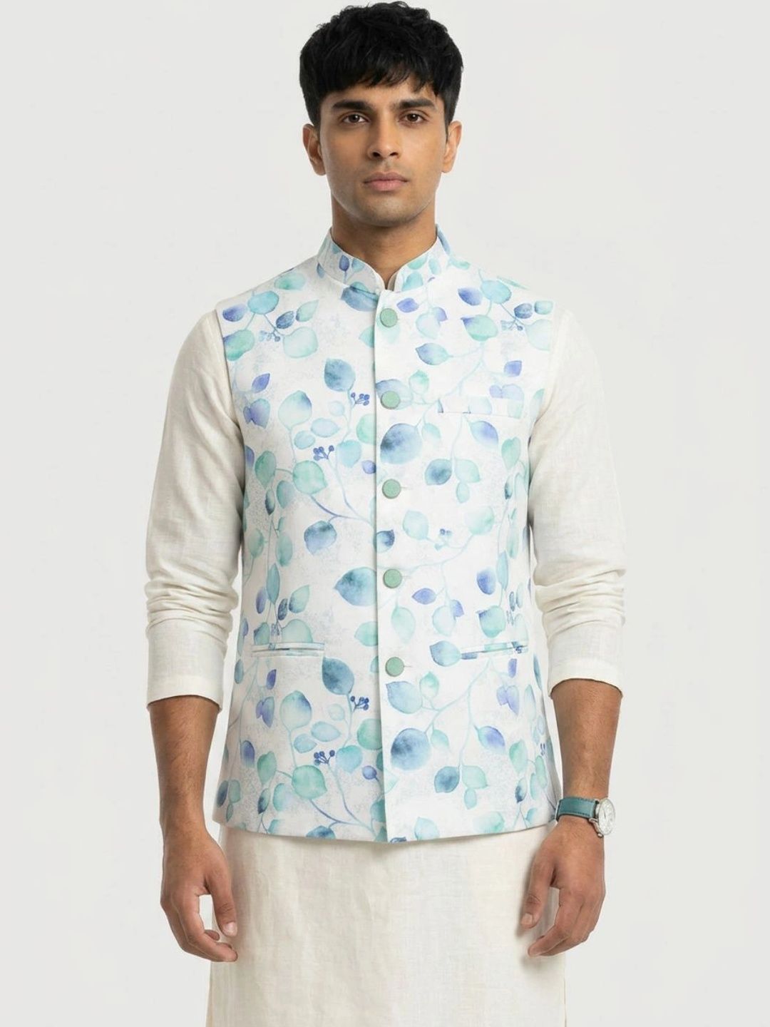 Sanman Ethnix by Raymond Men Open Front Jacket-picture-23