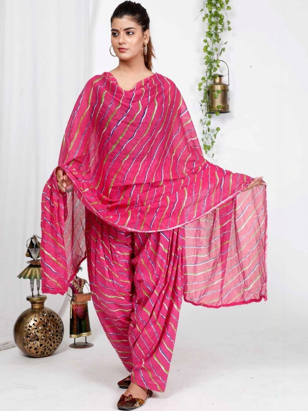 kheeaafashions Women Cotton Printed Patiala and Dupatta-picture-27
