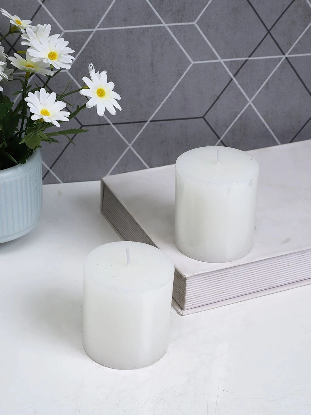 TAYHAA Yellow 1 pieces Pillar Candle-image-10