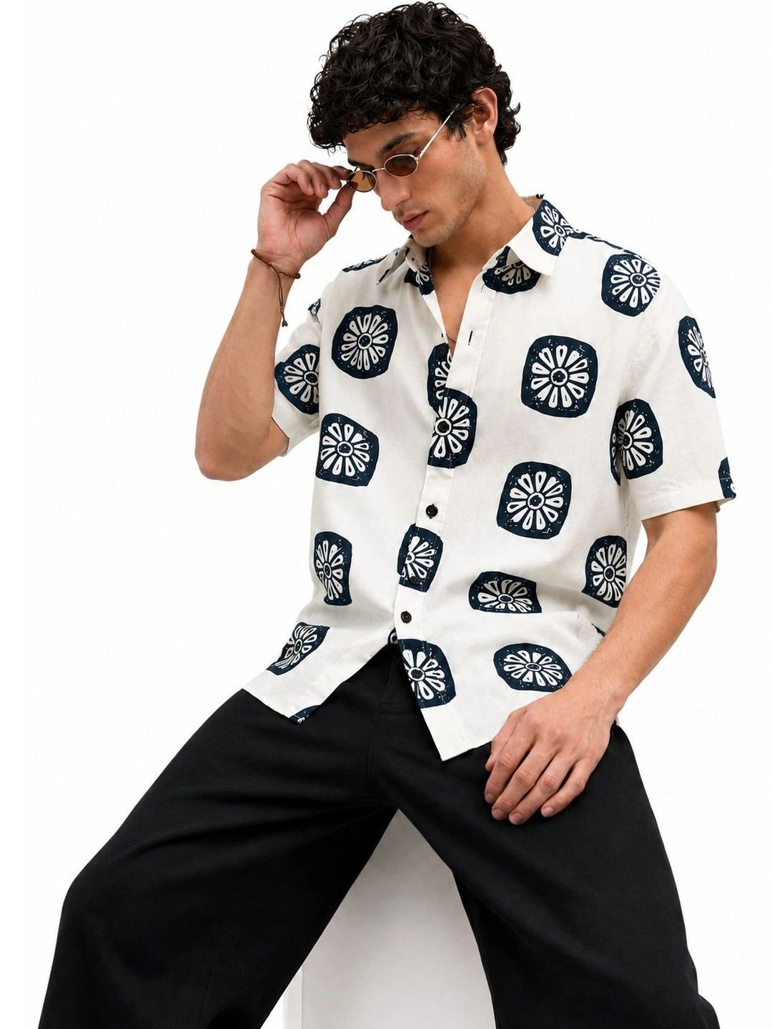 HERE&NOW Men Printed Casual Shirt-picture-35