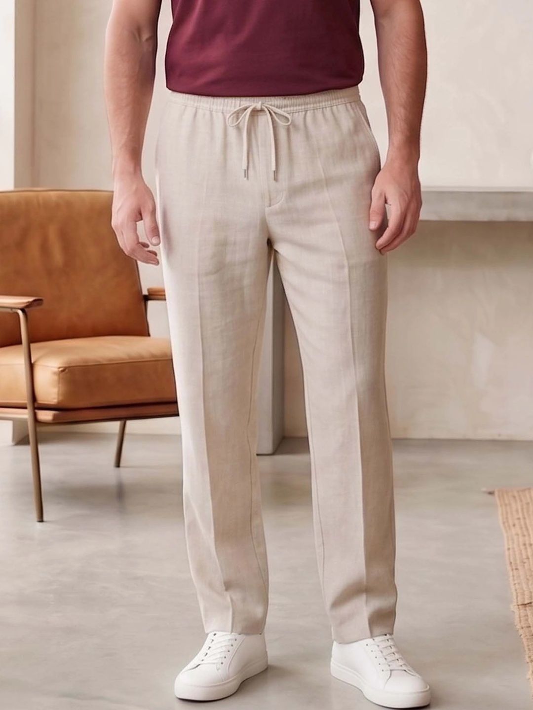 PANTOM Men Relaxed Fit Antimicrobial Track Pants-image-4