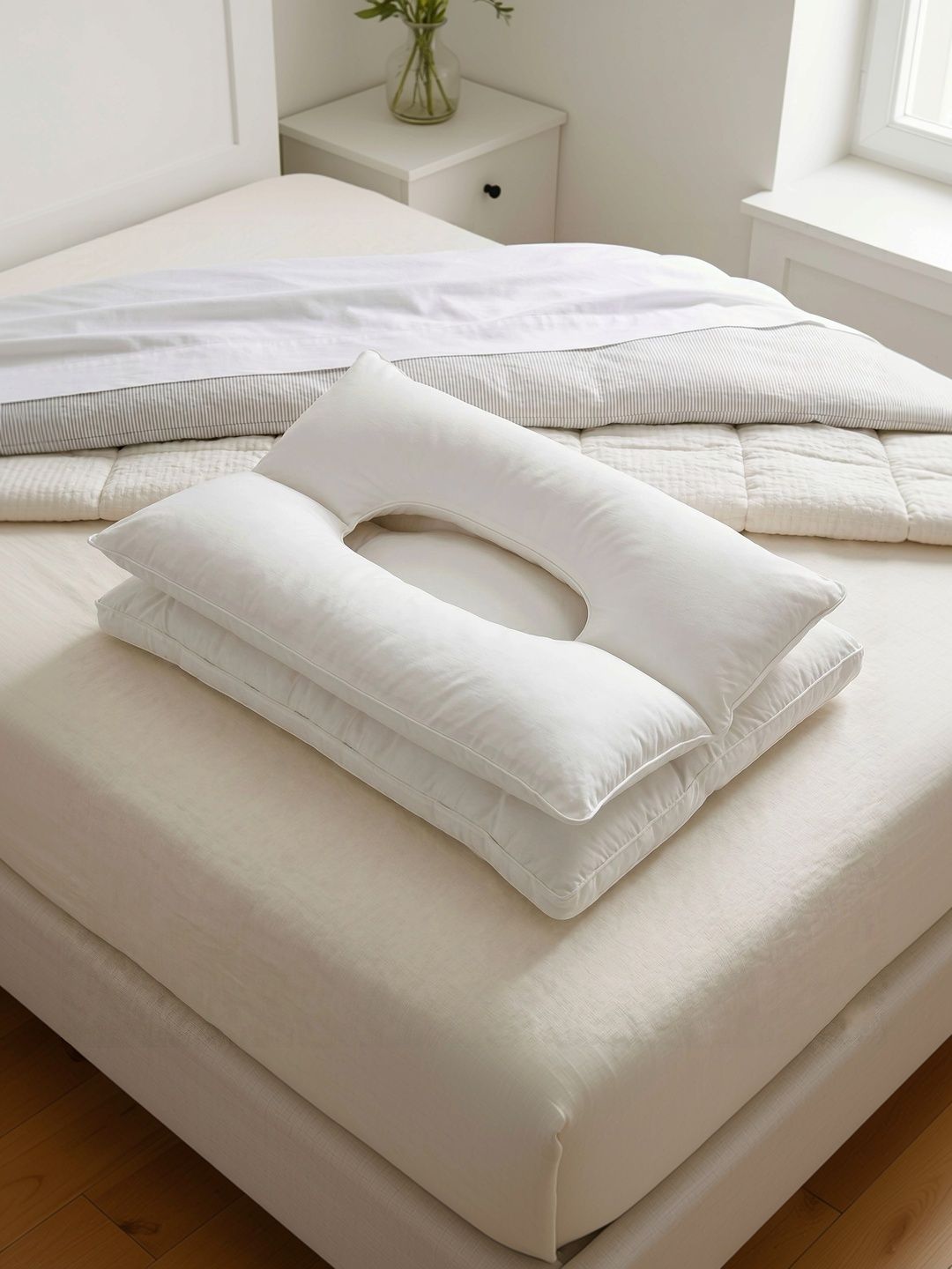 Story@home White Fibre Filled Microfibre Lightweight Sleep Pillow-picture-44