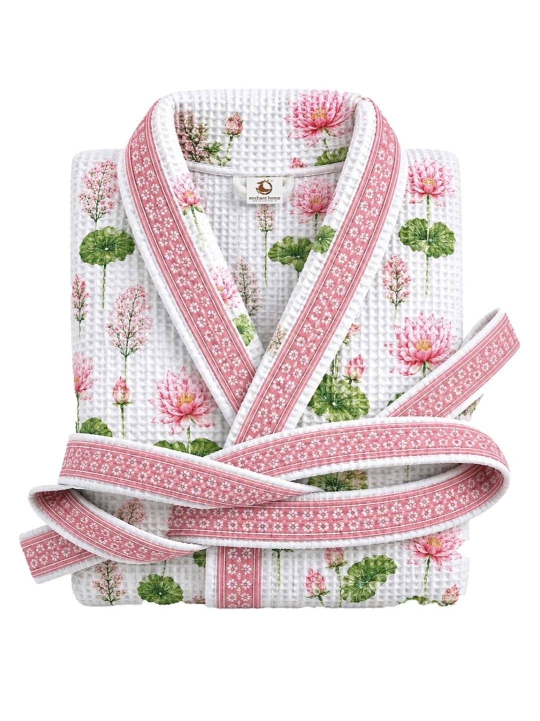Enchant Home Printed Knee Length Bath Robe & Wraps-picture-47