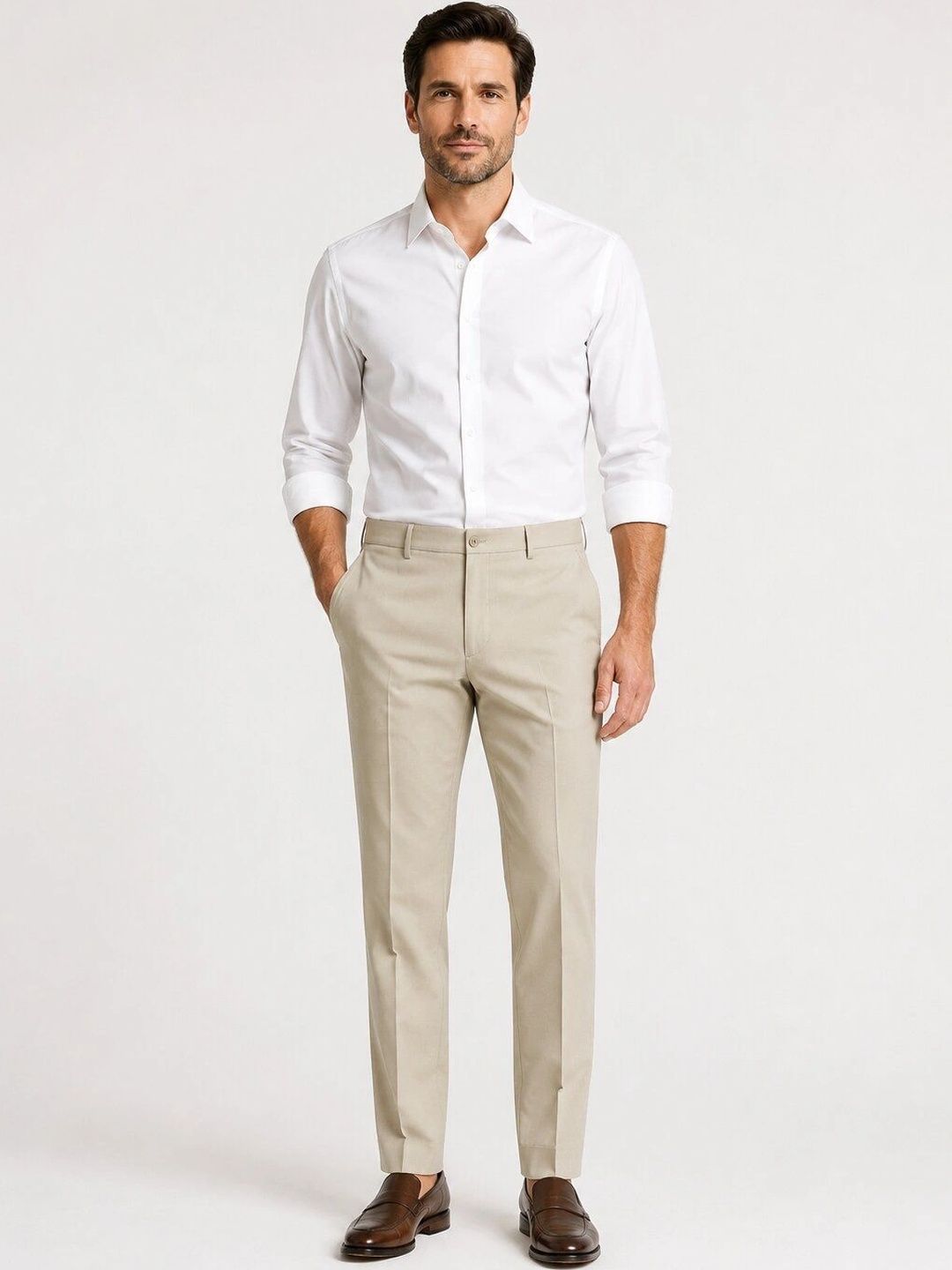 DENRO Men Pleated Trousers-image-10