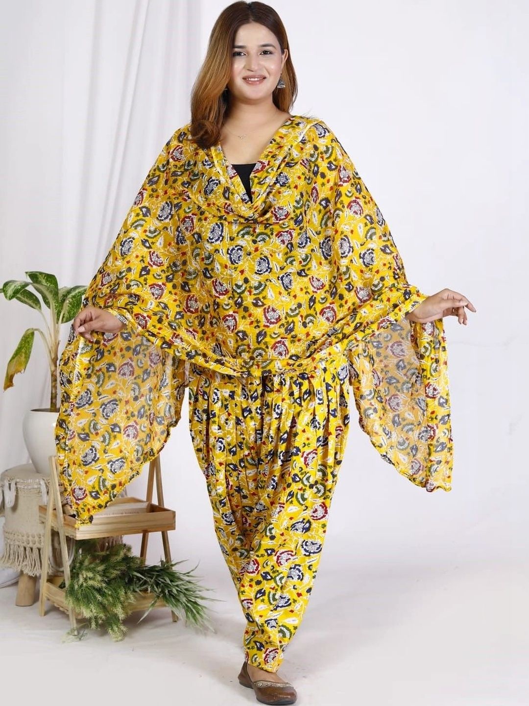 HANVIK Women Cotton Printed Patiala and Dupatta-picture-48