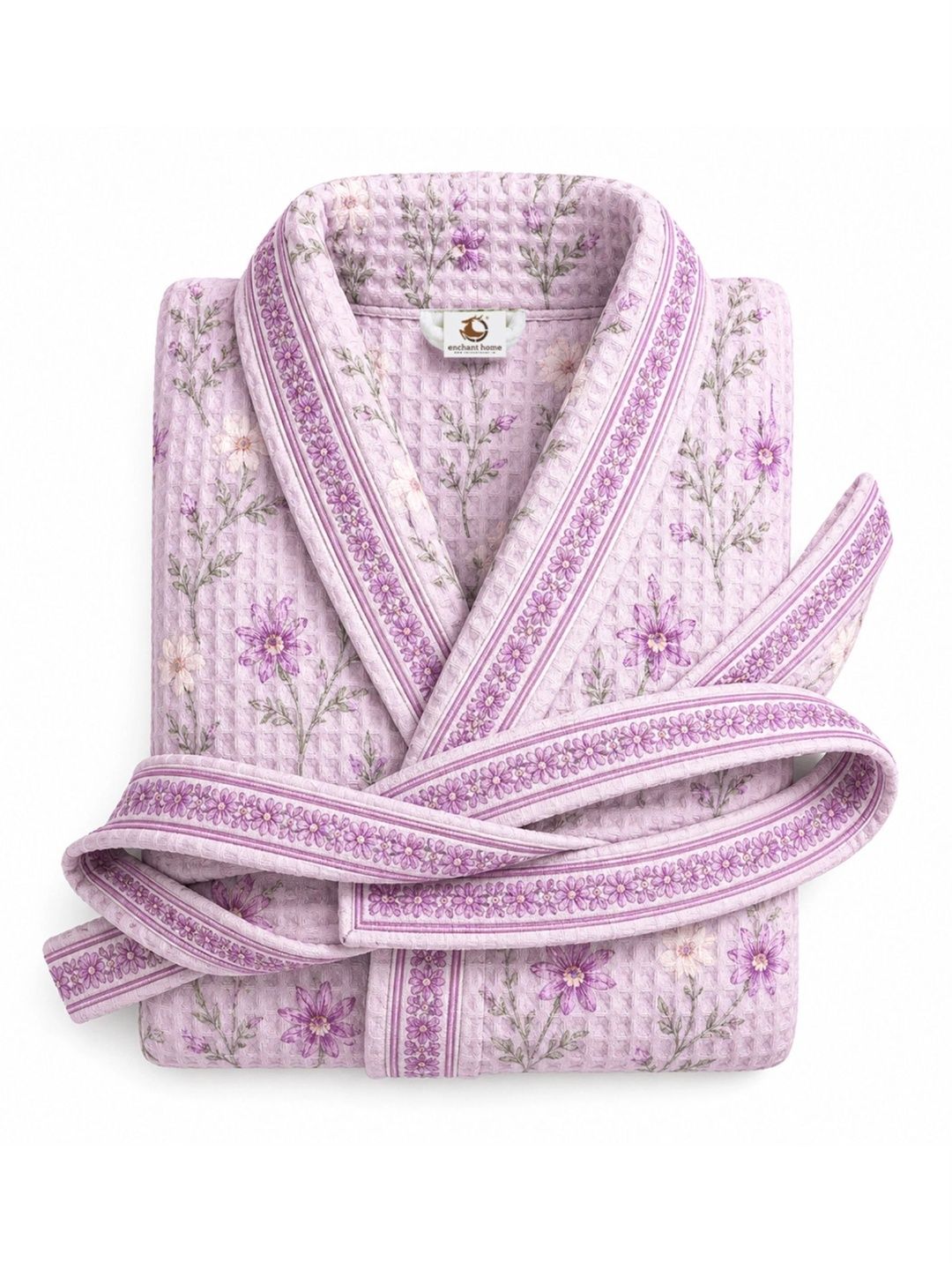 Enchant Home Printed Knee Length Bath Robe & Wraps-picture-58