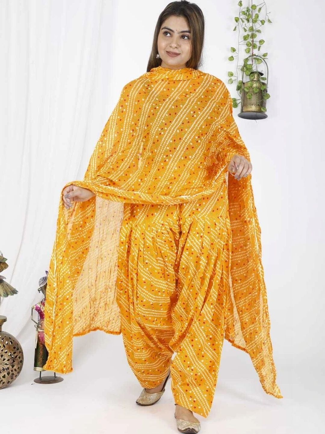 HANVIK Women Cotton Printed Patiala and Dupatta-picture-31