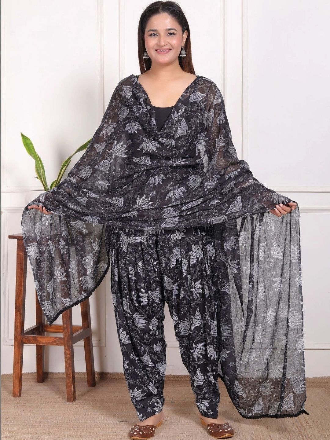 kheeaafashions Women Cotton Printed Patiala and Dupatta-picture-42