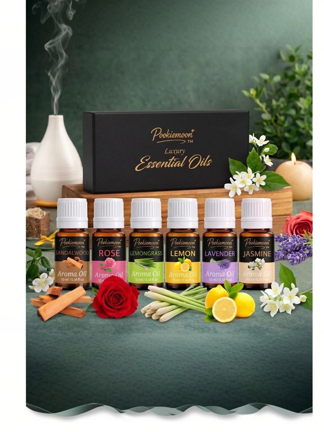 POOKIEMOON 6-Pcs Brown Long Lasting Aroma Oils 60ml-picture-37