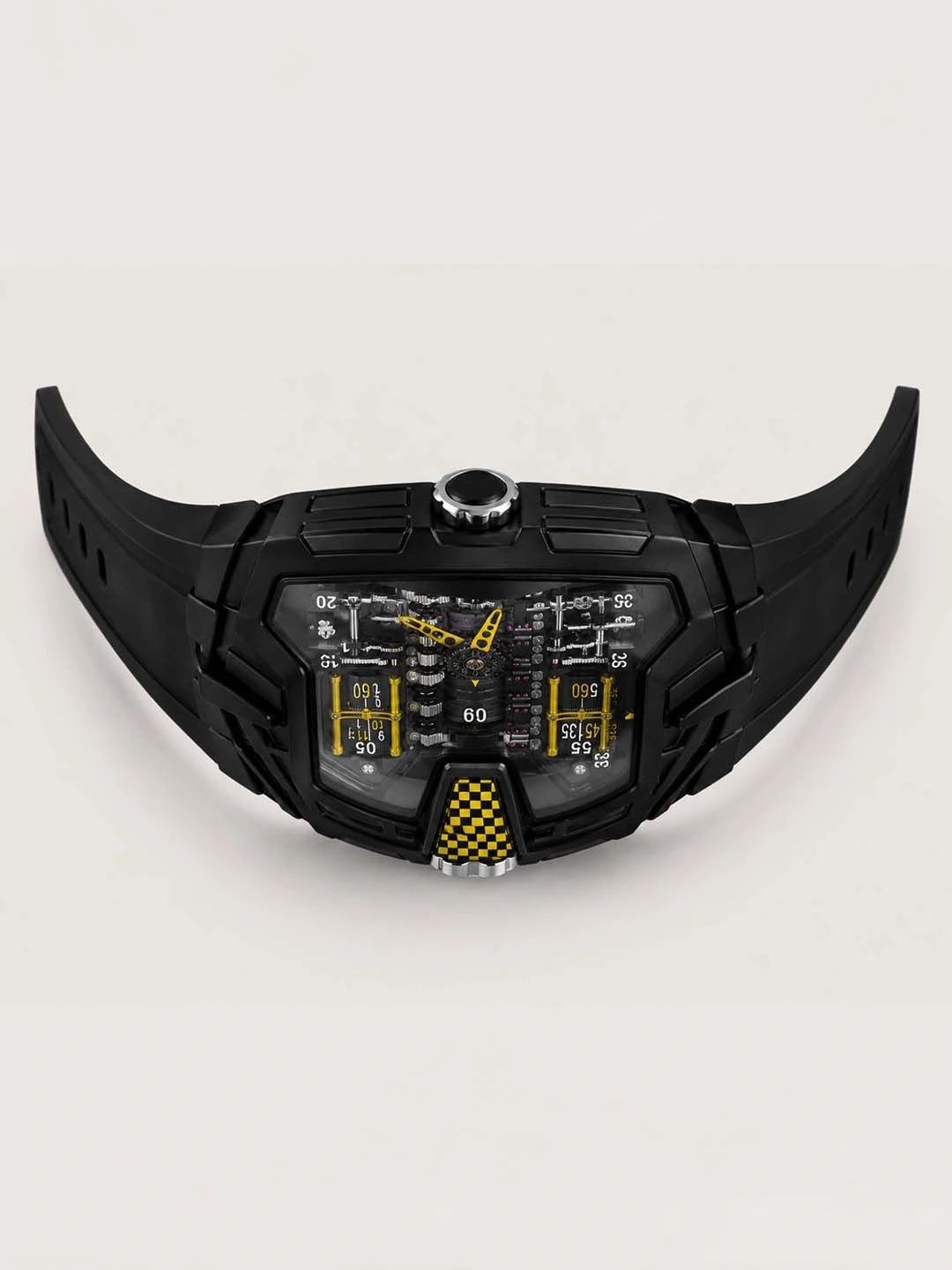 ZIVANCHE Men Dial & Leather Straps Analogue Chronograph Motion Powered Watch Ferrari Engine-Blk Yellow-picture-37
