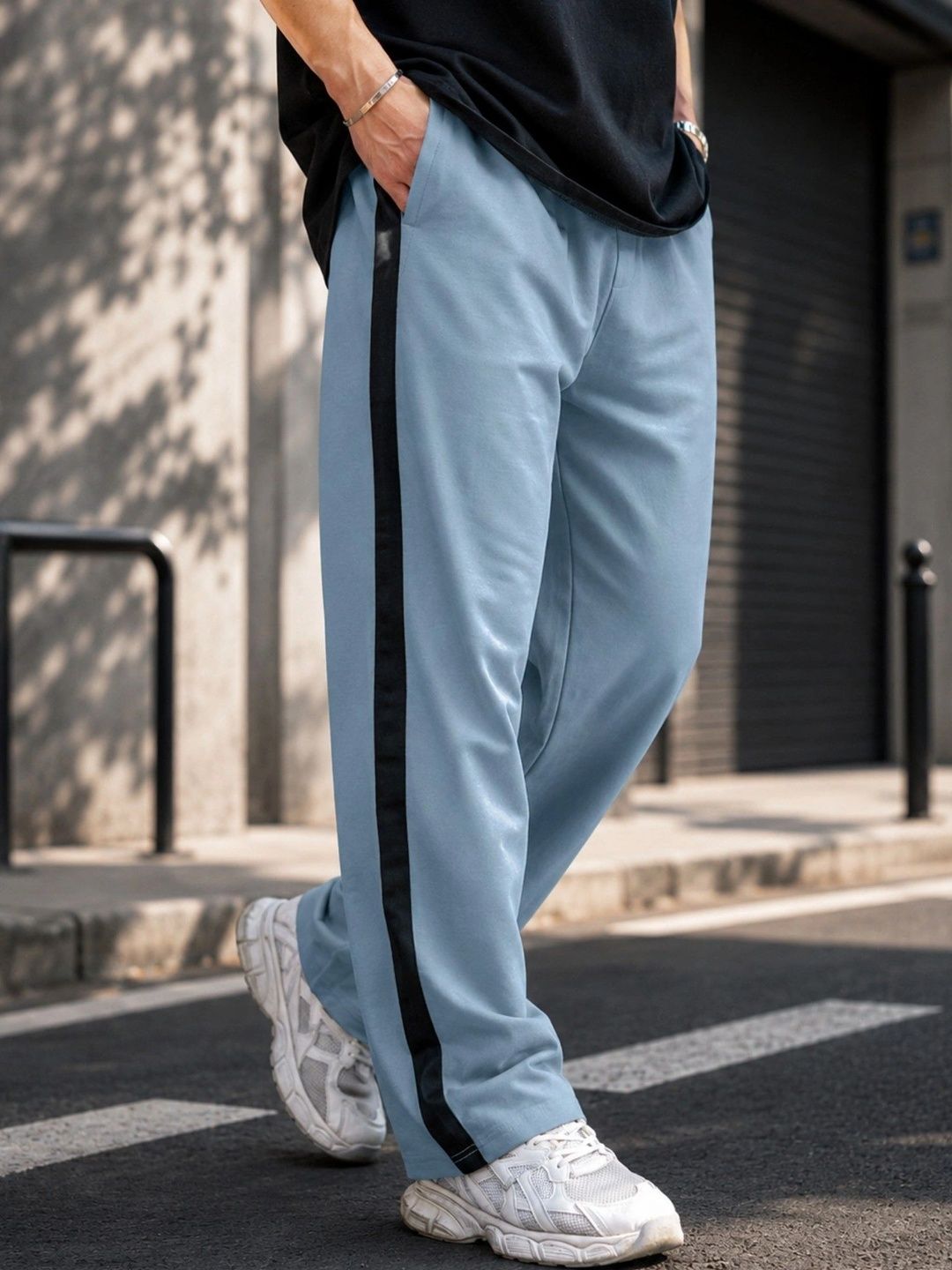 Maniac Men Baggy Training Cotton Track Pants-picture-25