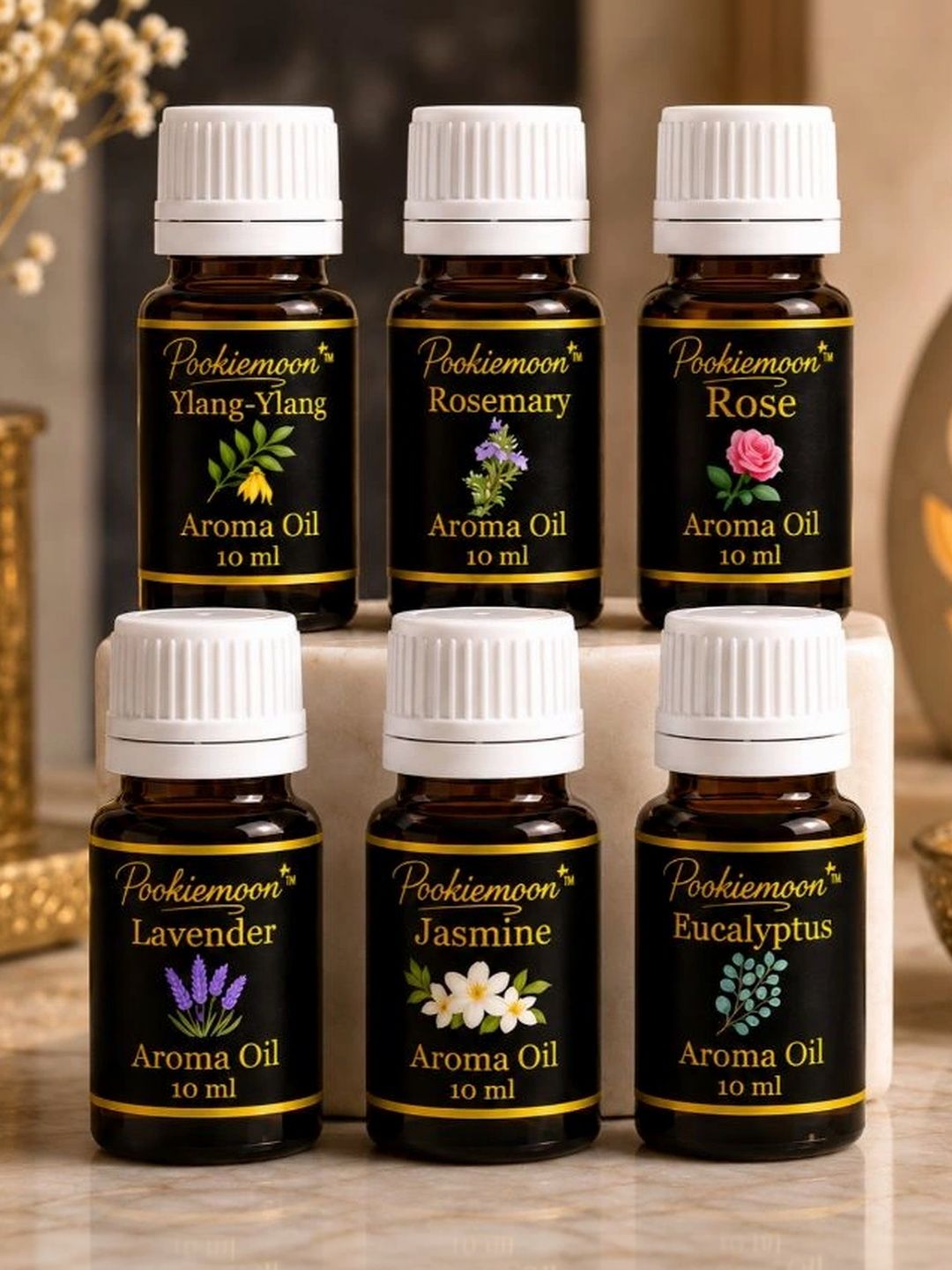 POOKIEMOON 6-Pcs Brown Long Lasting Aroma Oils 60ml-picture-42