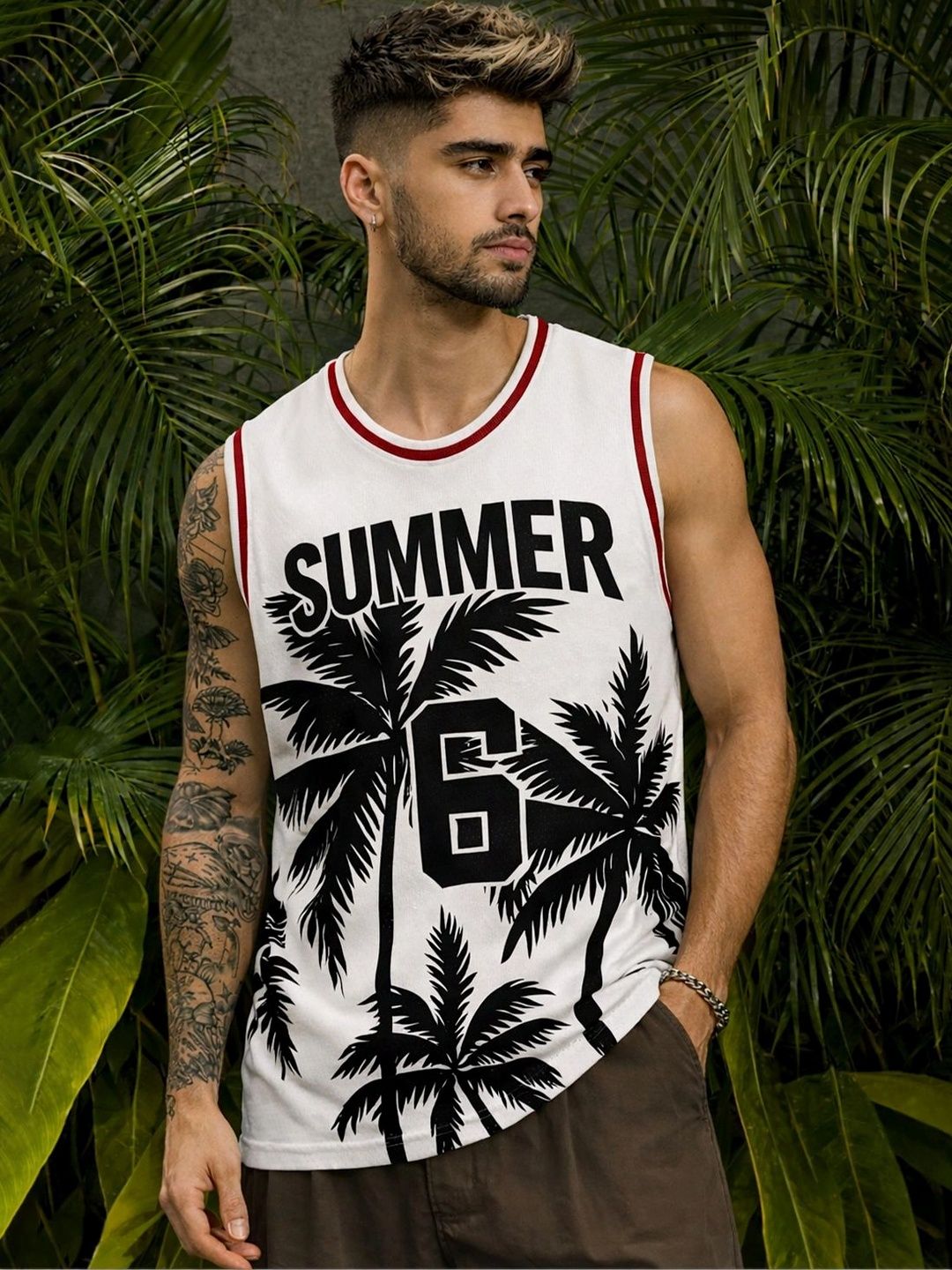 Force Printed Cotton Gym Vest-picture-51