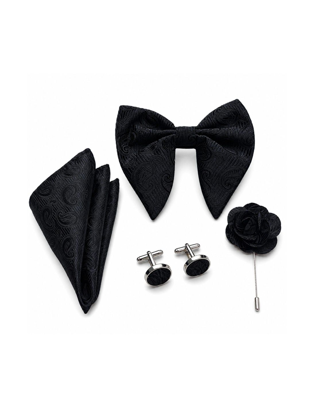 VOICI Men Woven Design Bow Tie-picture-10