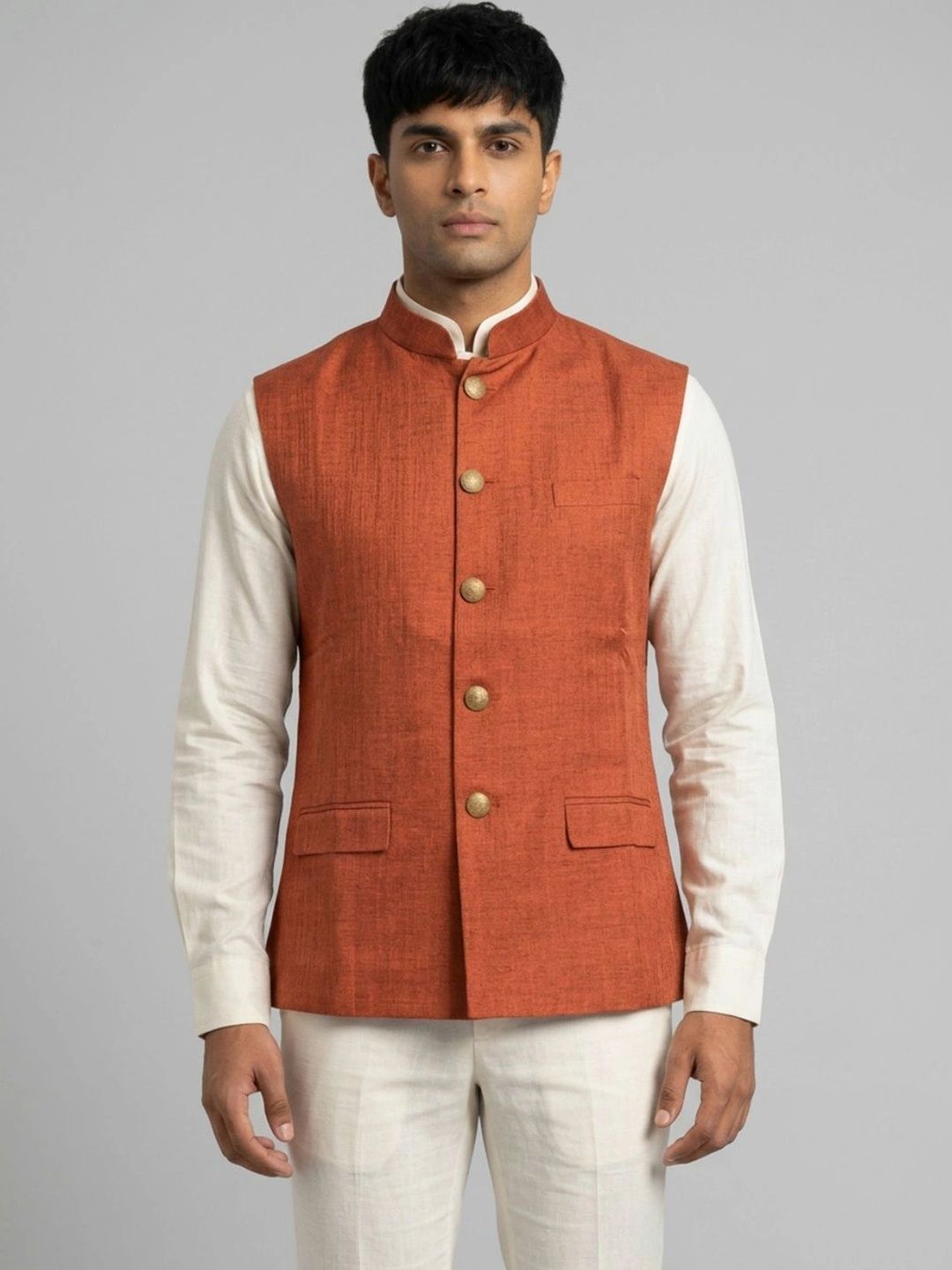 Sanman Ethnix by Raymond Men Open Front Jacket-picture-46