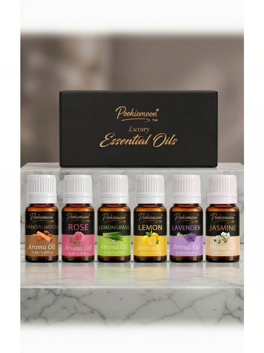 POOKIEMOON 6-Pcs Brown Long Lasting Aroma Oils 60ml-image-48