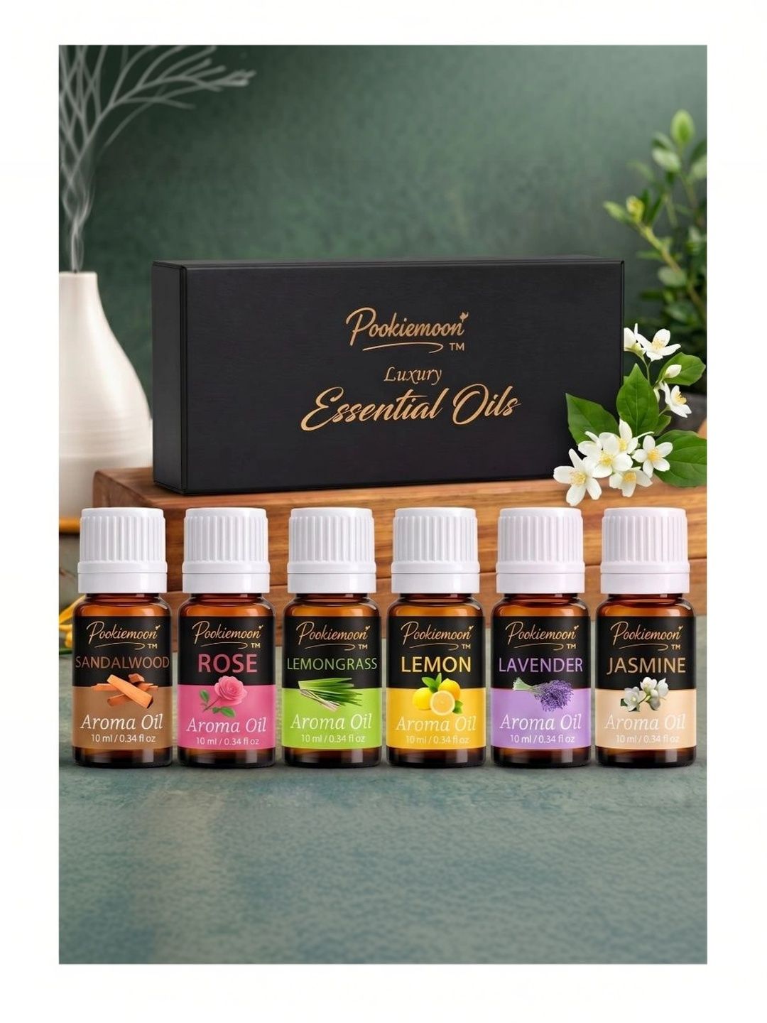 POOKIEMOON 6-Pcs Brown Long Lasting Aroma Oils 60ml-image-47