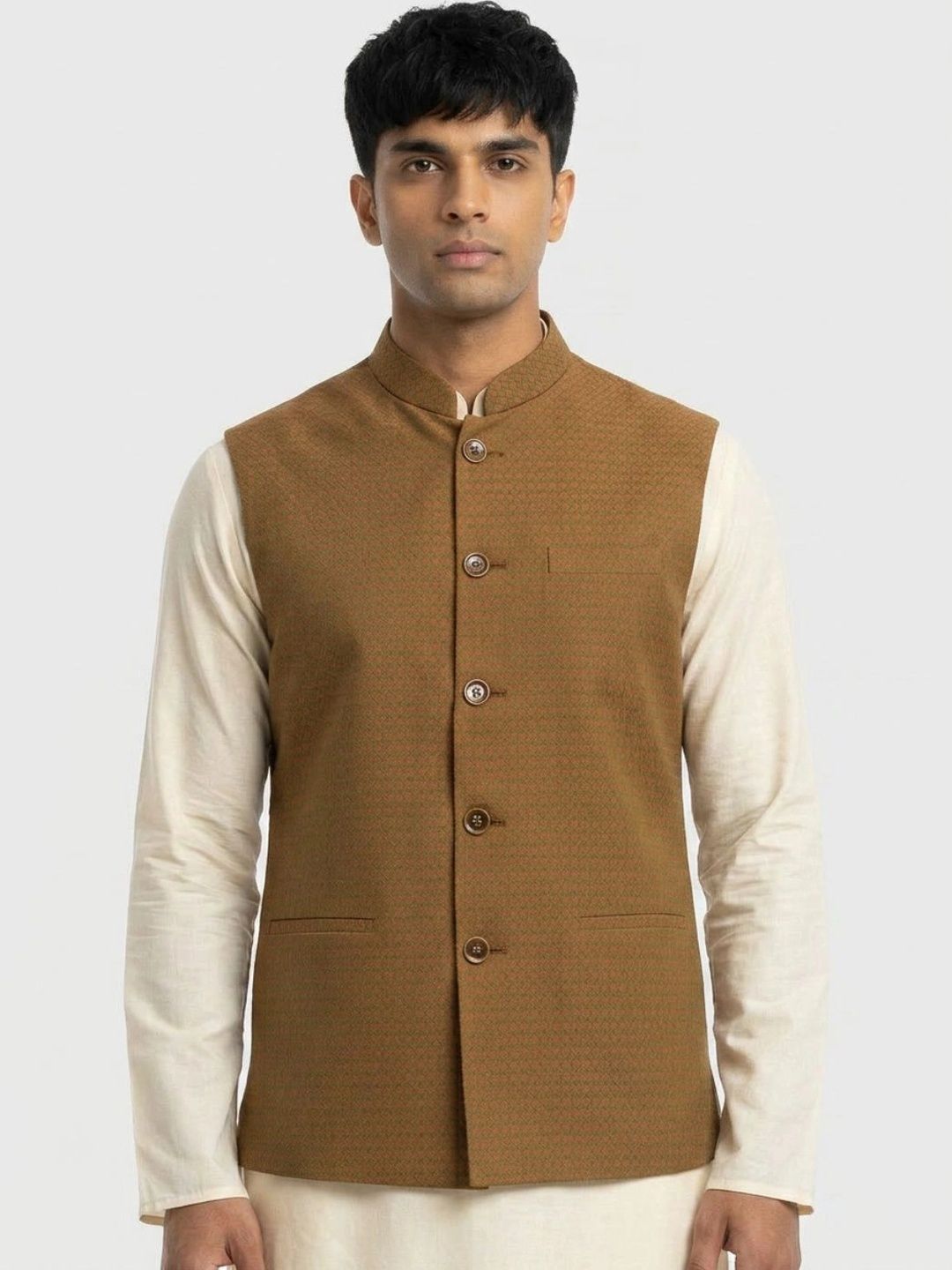 Sanman Ethnix by Raymond Men Open Front Jacket-image-41