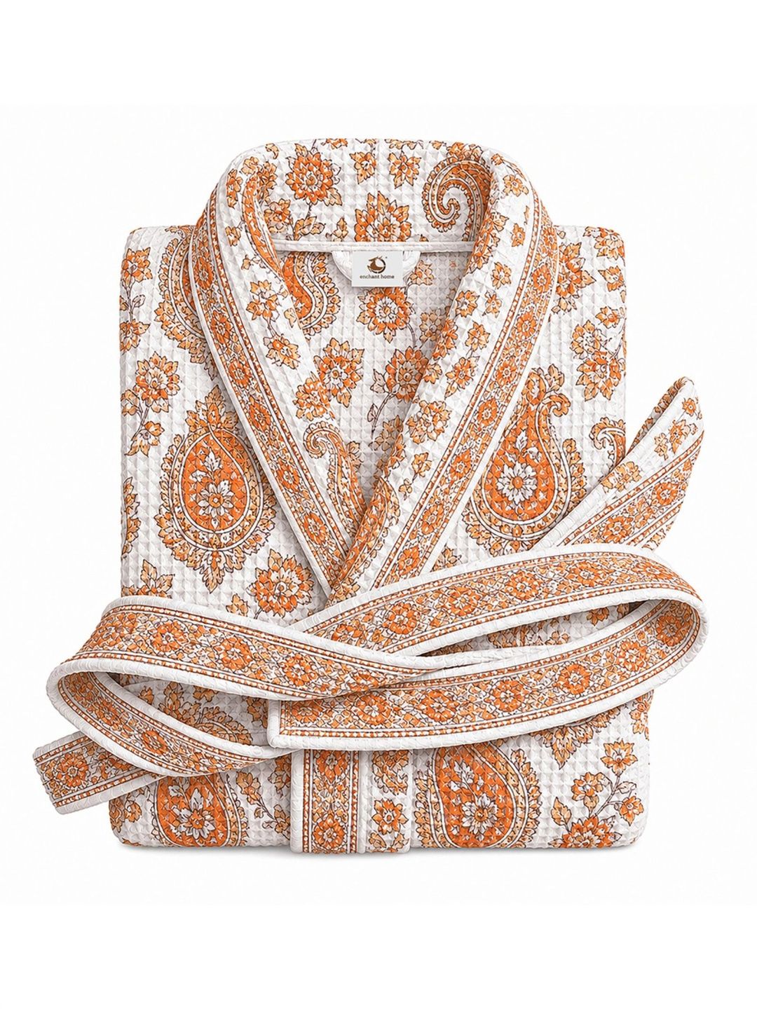Enchant Home Printed Knee Length Bath Robe & Wraps-picture-14
