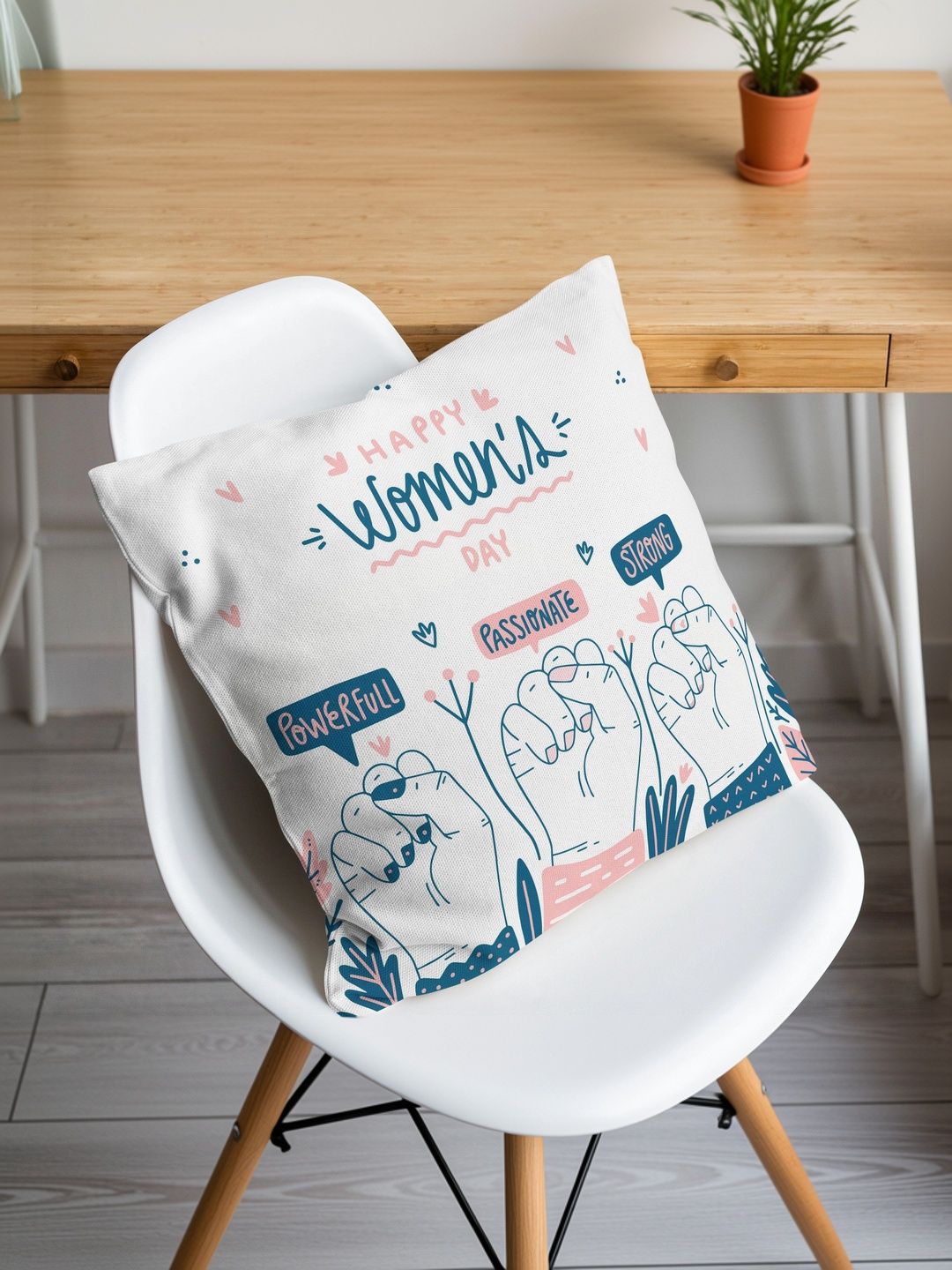 TrendoPrint Set Of 2 Printed Cushion Cover With Greeting Card Gift Set-image-14